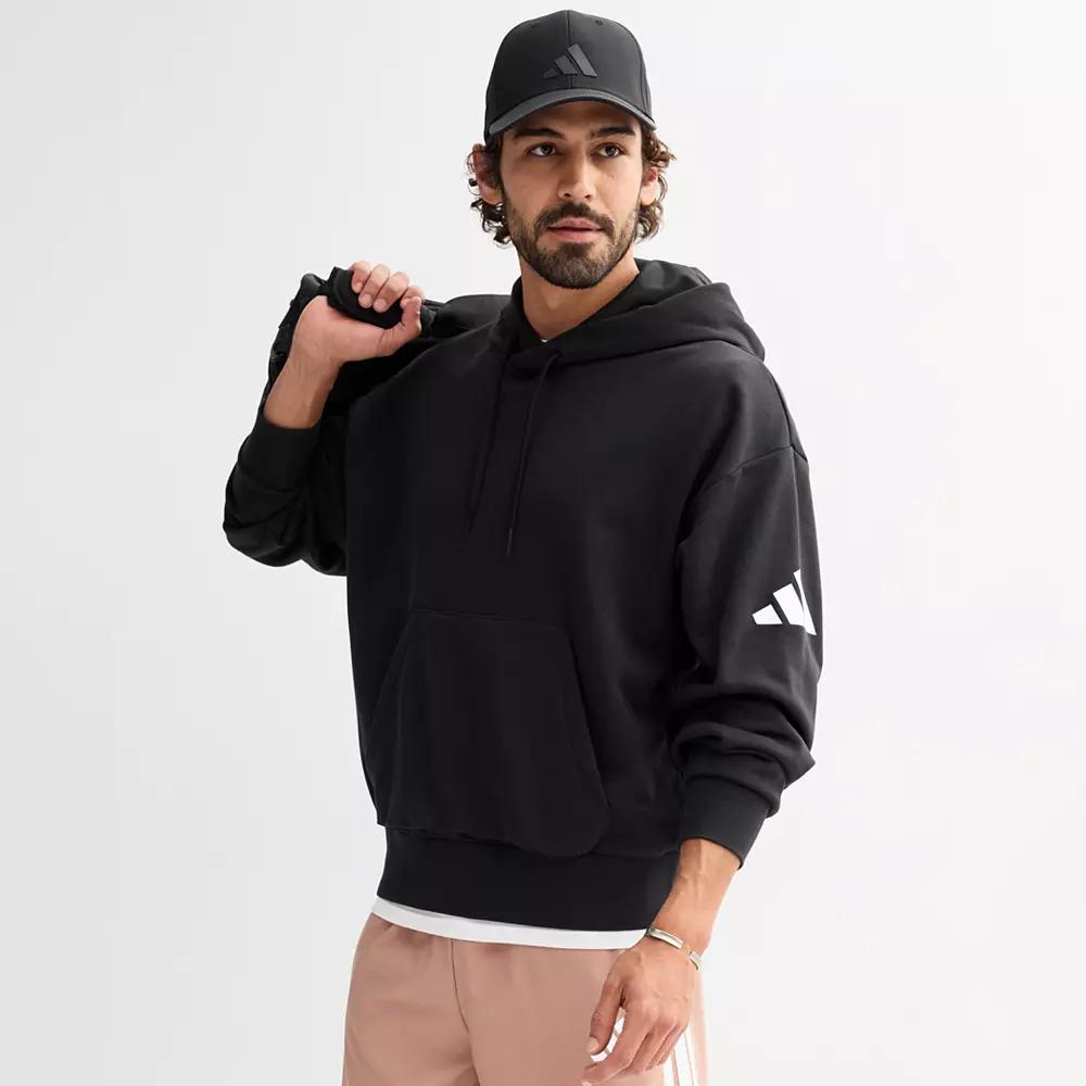 Men's adidas Essentials 3-Bar Terry Sportswear Hoodie,  Product Image