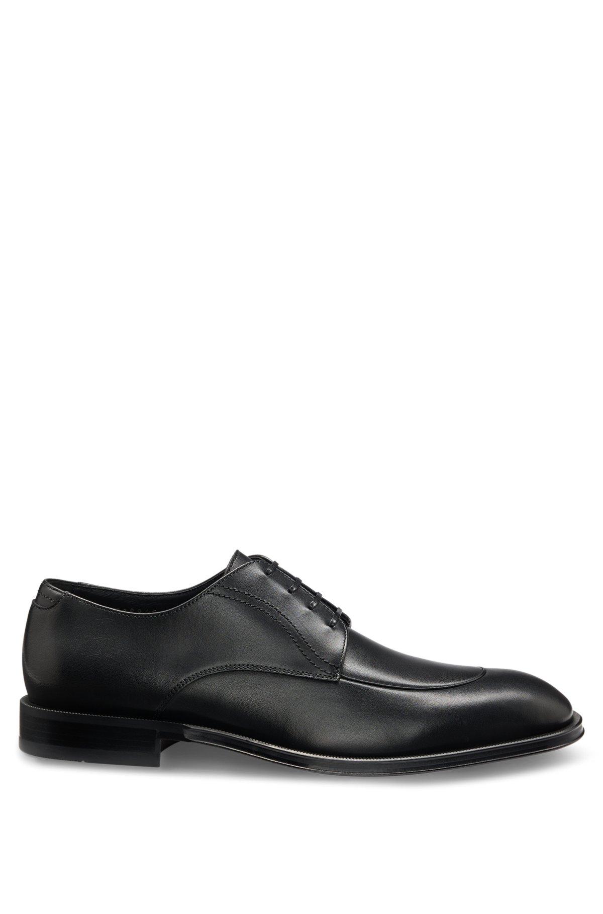 Leather Derby shoes with apron toe Product Image