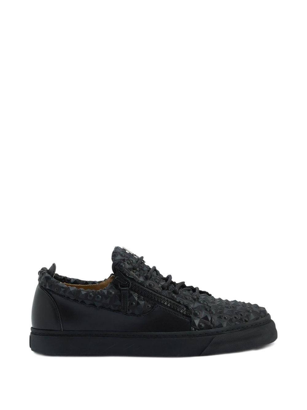 The Manhattan stud-embellished sneakers Product Image