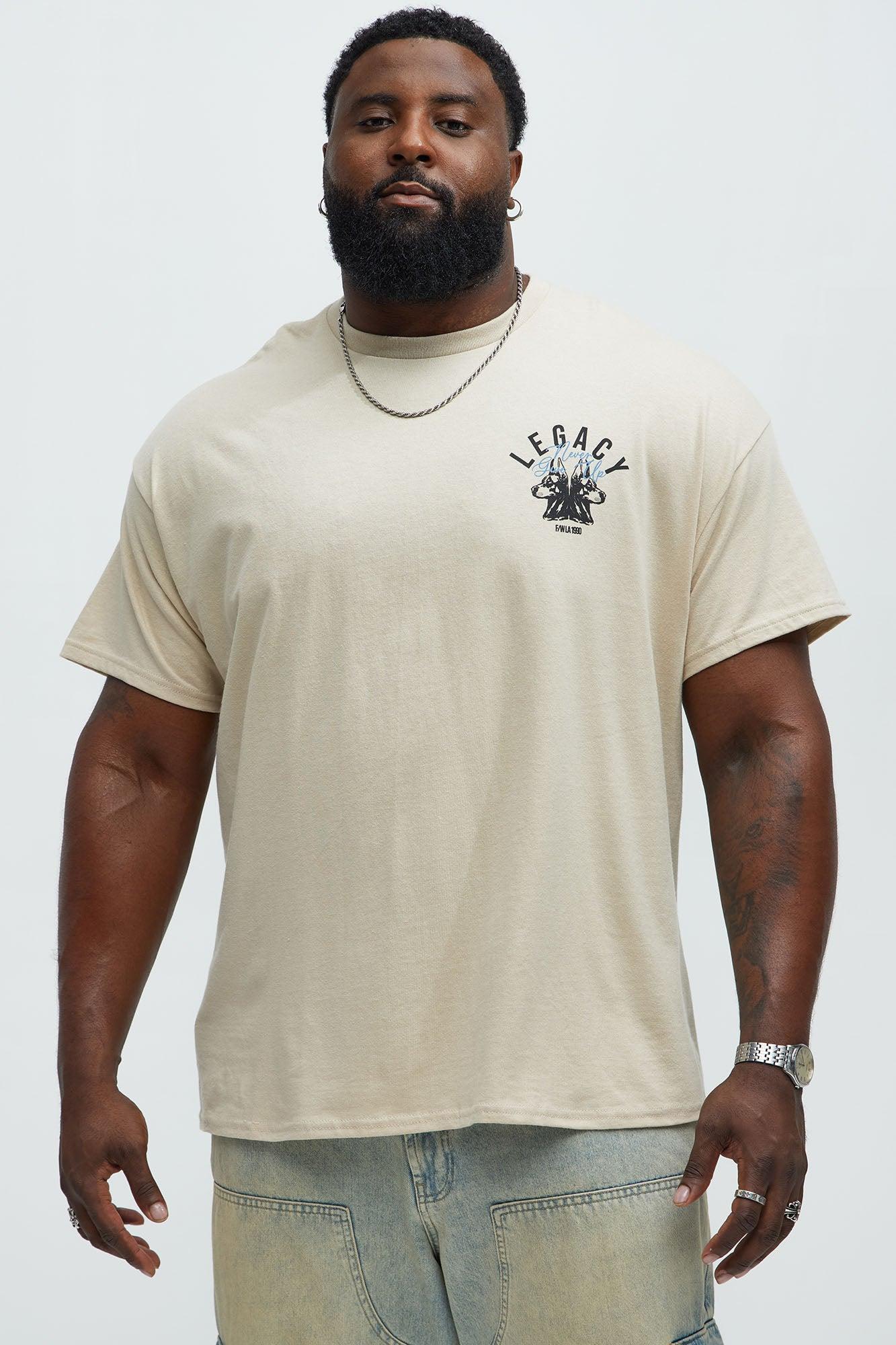 Never Give Up Legacy Short Sleeve Tee - Sand Product Image