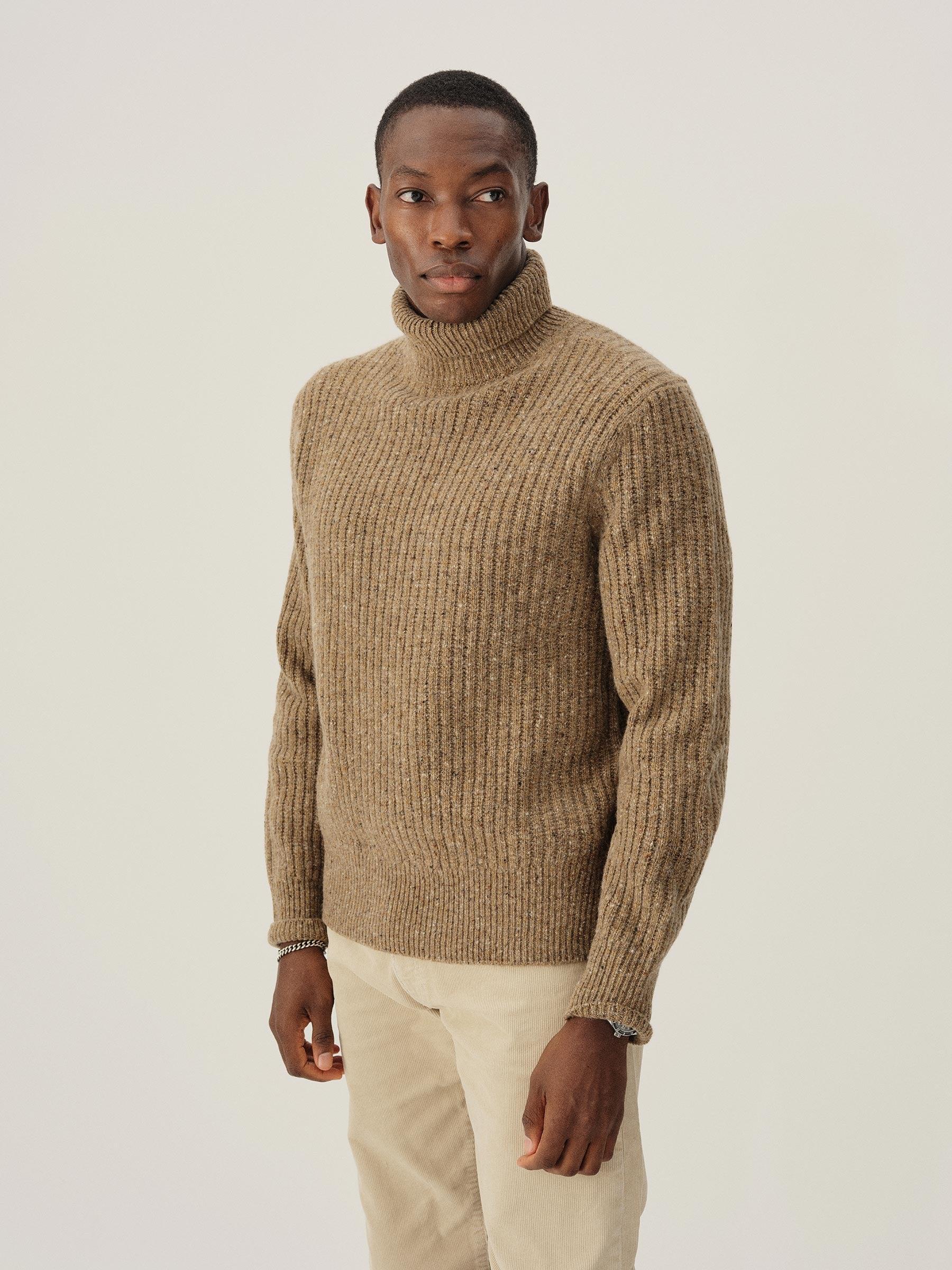 Brimstone Irish Donegal Wool Turtleneck Product Image