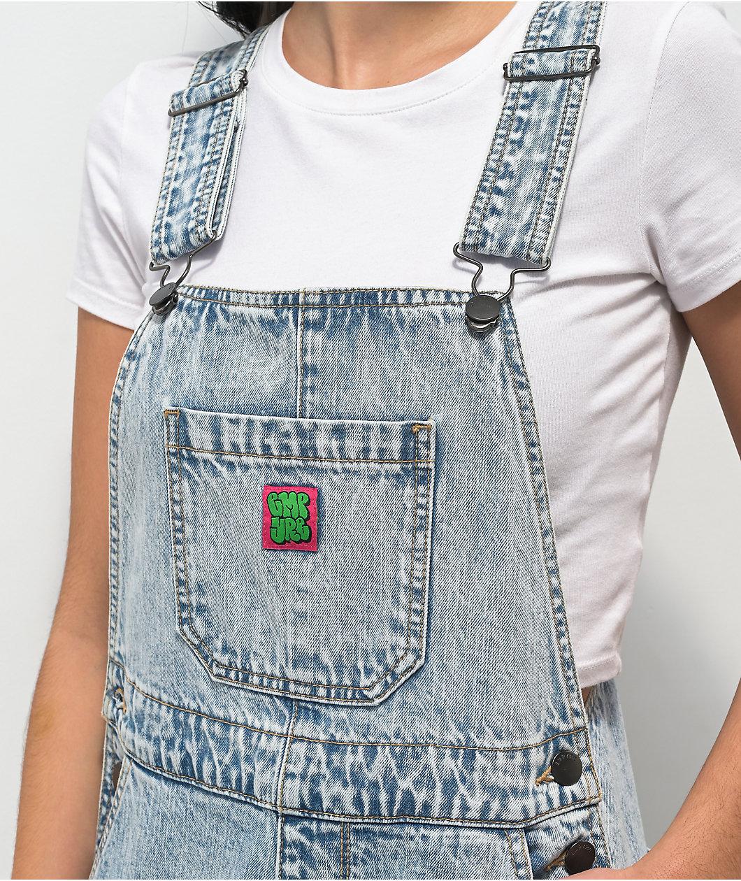 Empyre Suzie Light Wash Denim Overalls Product Image
