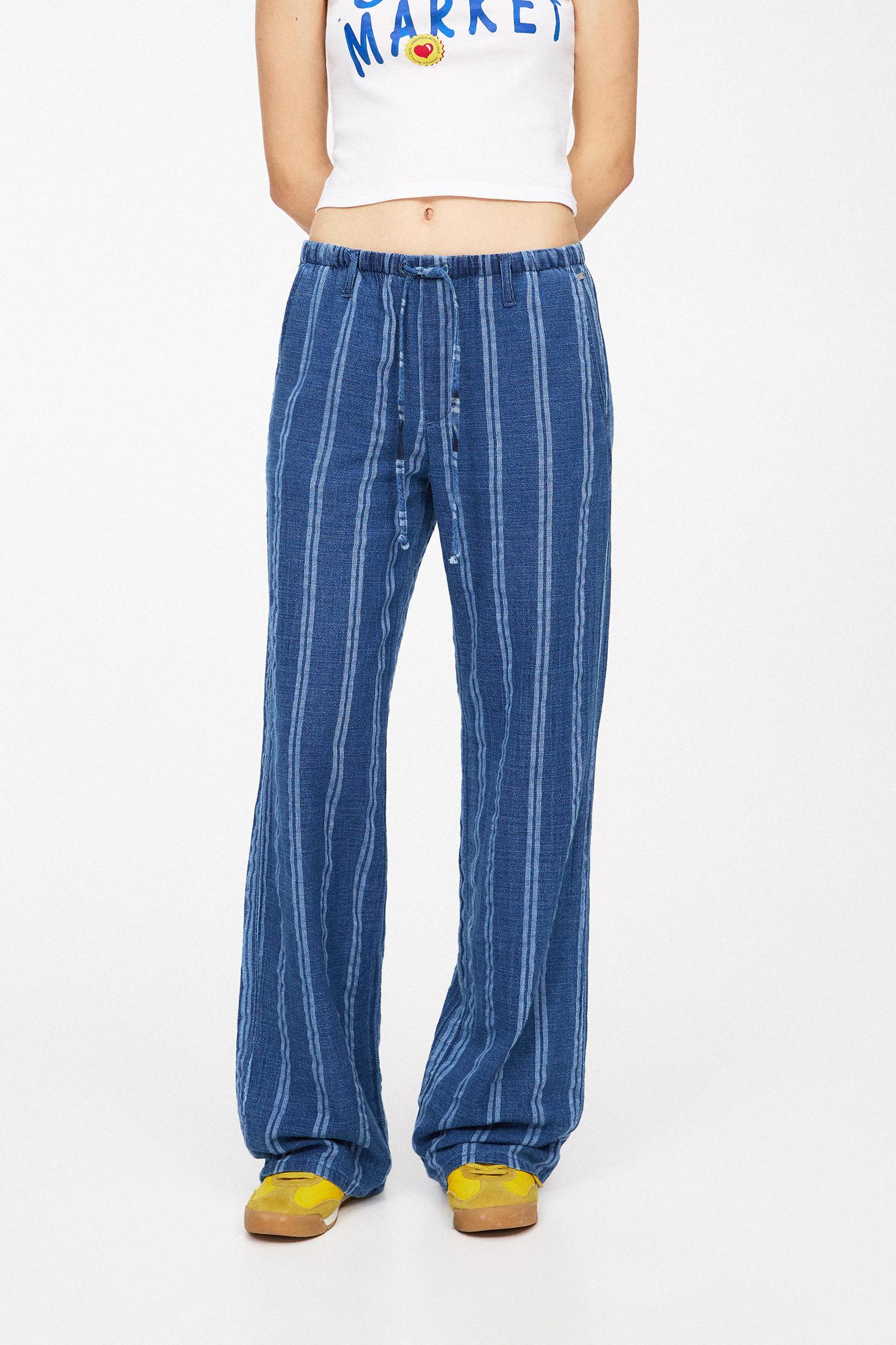 Striped rustic pants Product Image
