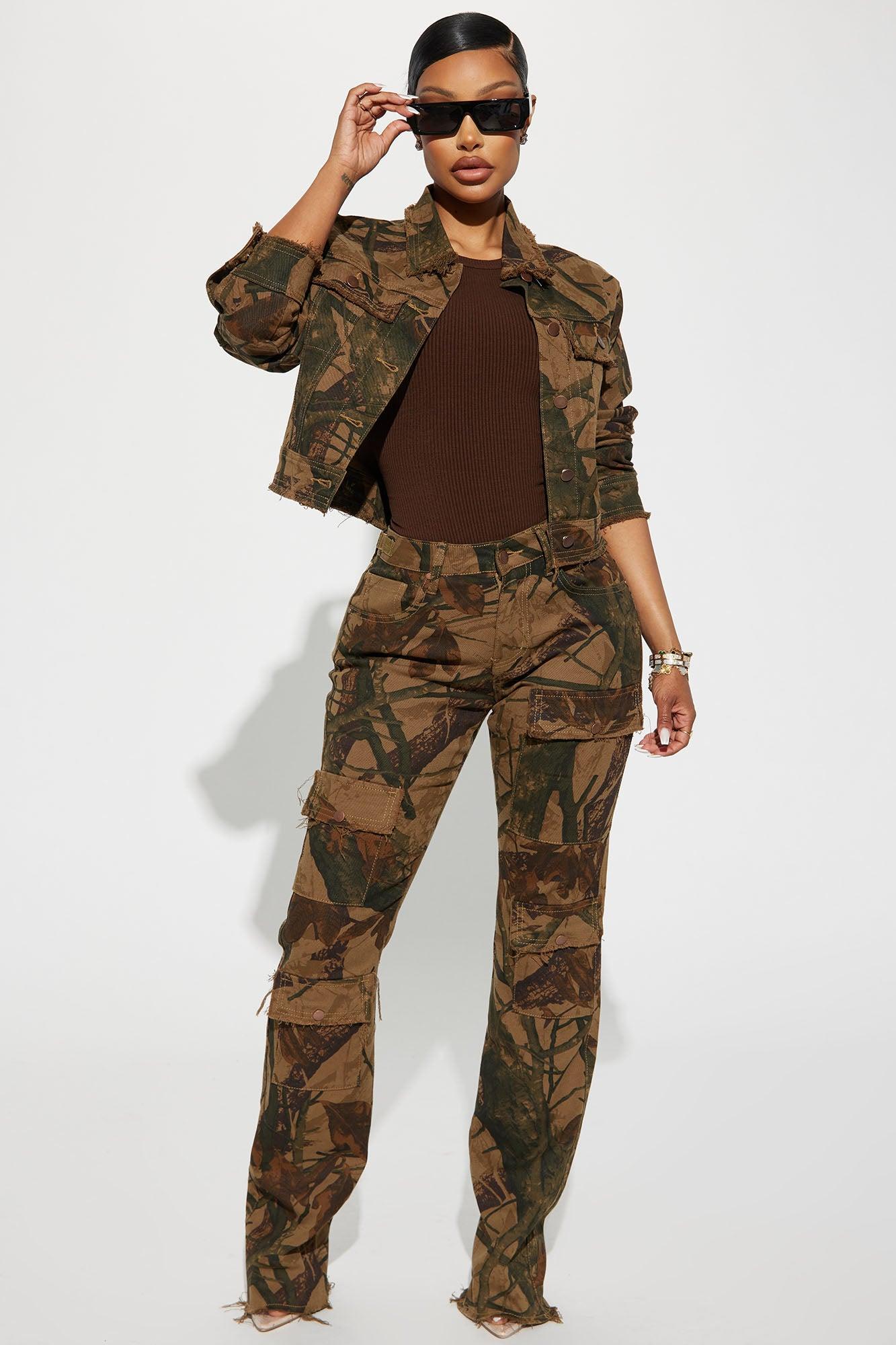 In The Wild Camo Trucker Jacket - Camouflage Product Image