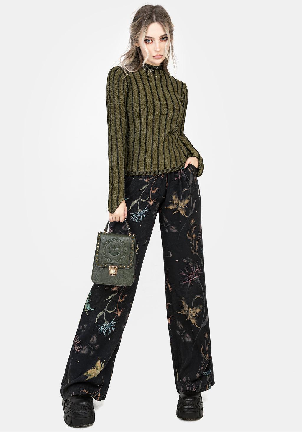 Rosanella Floral Print Straight Leg Trousers Product Image