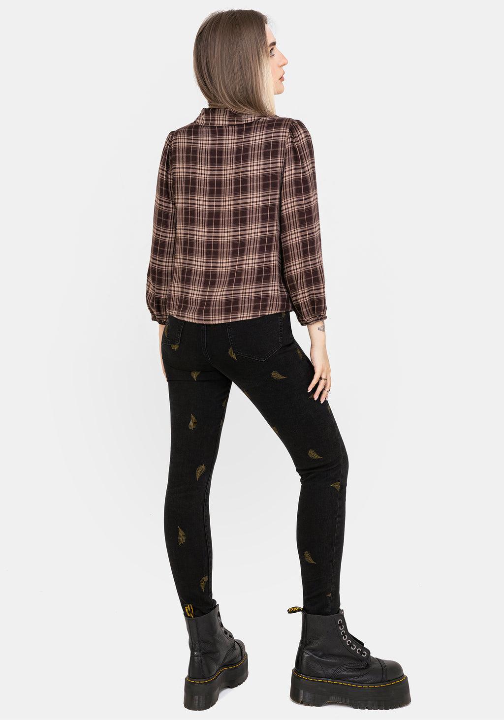 Adra Check Button Up Shirt Product Image