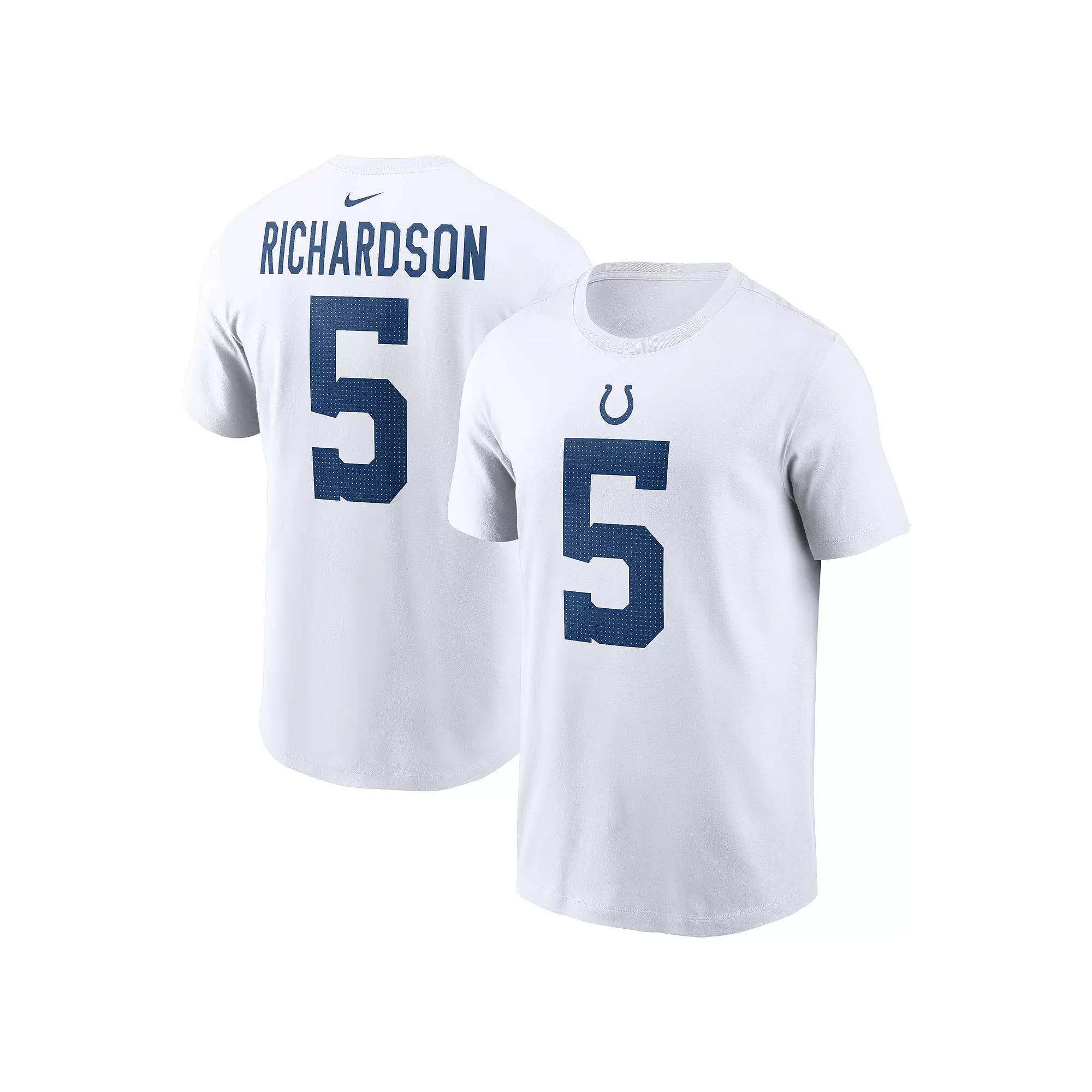 Men's Nike Anthony Richardson White Indianapolis Colts 2023 NFL Draft First Round Pick Player Name & Number T-Shirt,  Product Image
