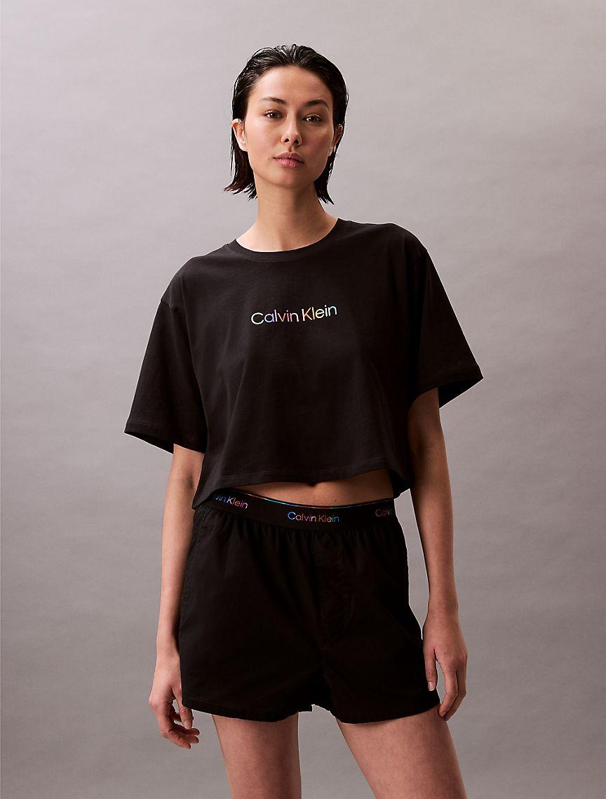 Pride Boxy Cropped Sleep T-Shirt Product Image