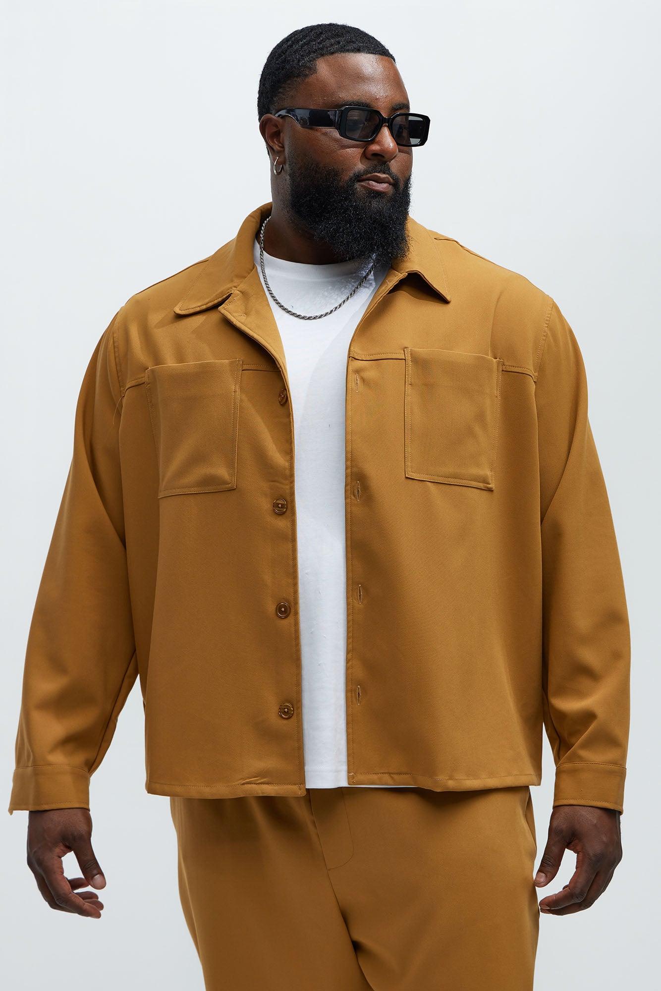 Ronan Weekender Button Up Shirt - Camel Product Image