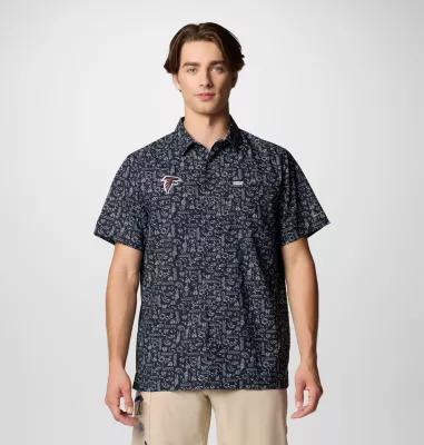 Columbia Mens PFG Super Slack Tide Short Sleeve Shirt - Atlanta Falcons- Product Image