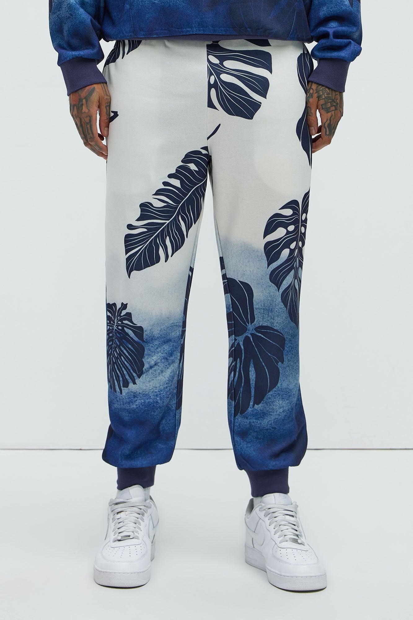 Pohai Printed Foliage Jogger - Blue/combo Product Image