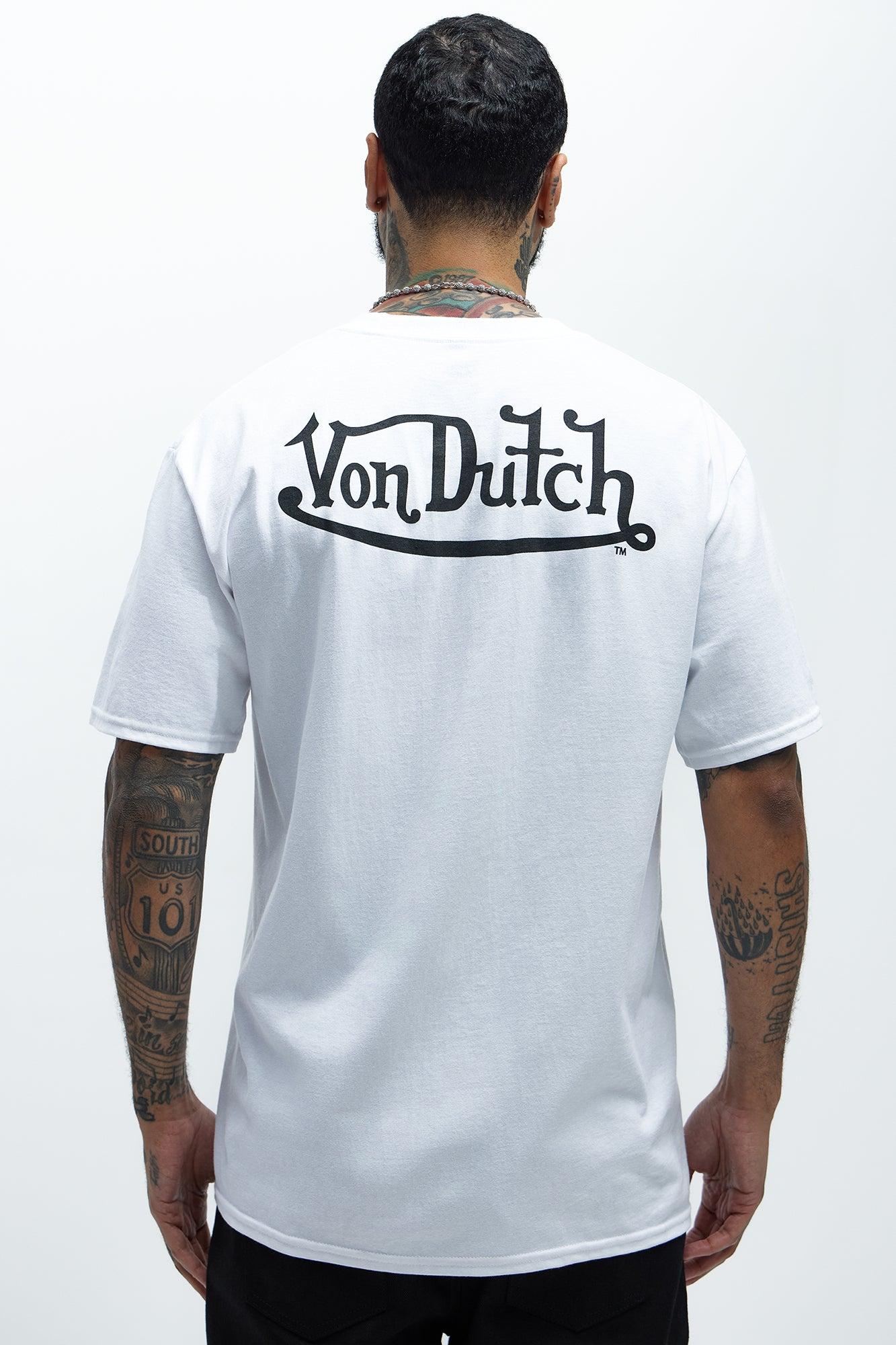 Von Dutch Flying Eyeball Short Sleeve Tee - White Product Image