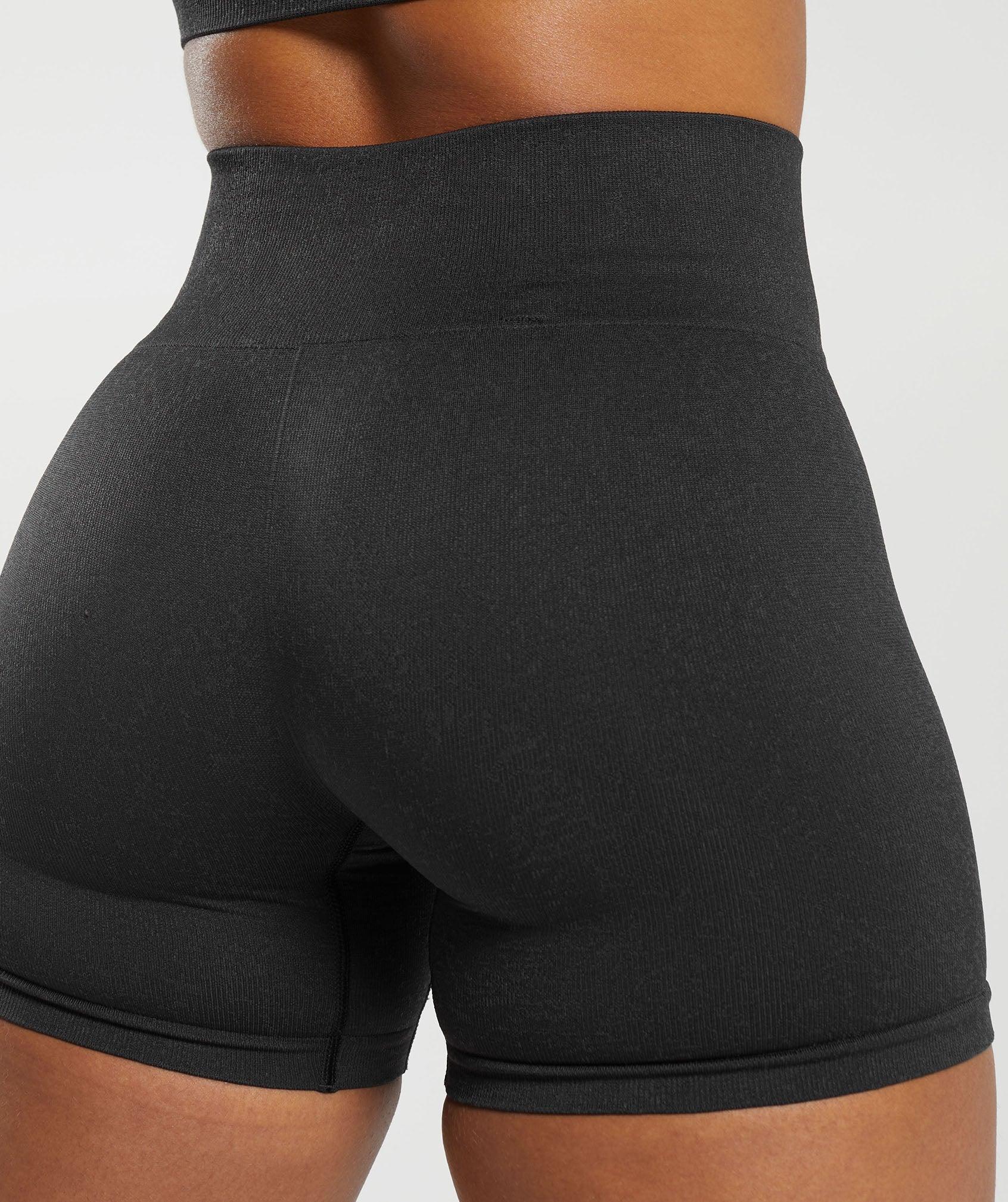 Gymshark Adapt Fleck Seamless Shorts - Black/Smokey Grey Female Product Image