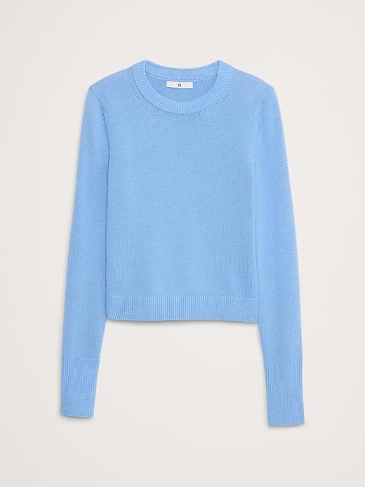 Cotton-Silk Crew-Neck Sweater Product Image