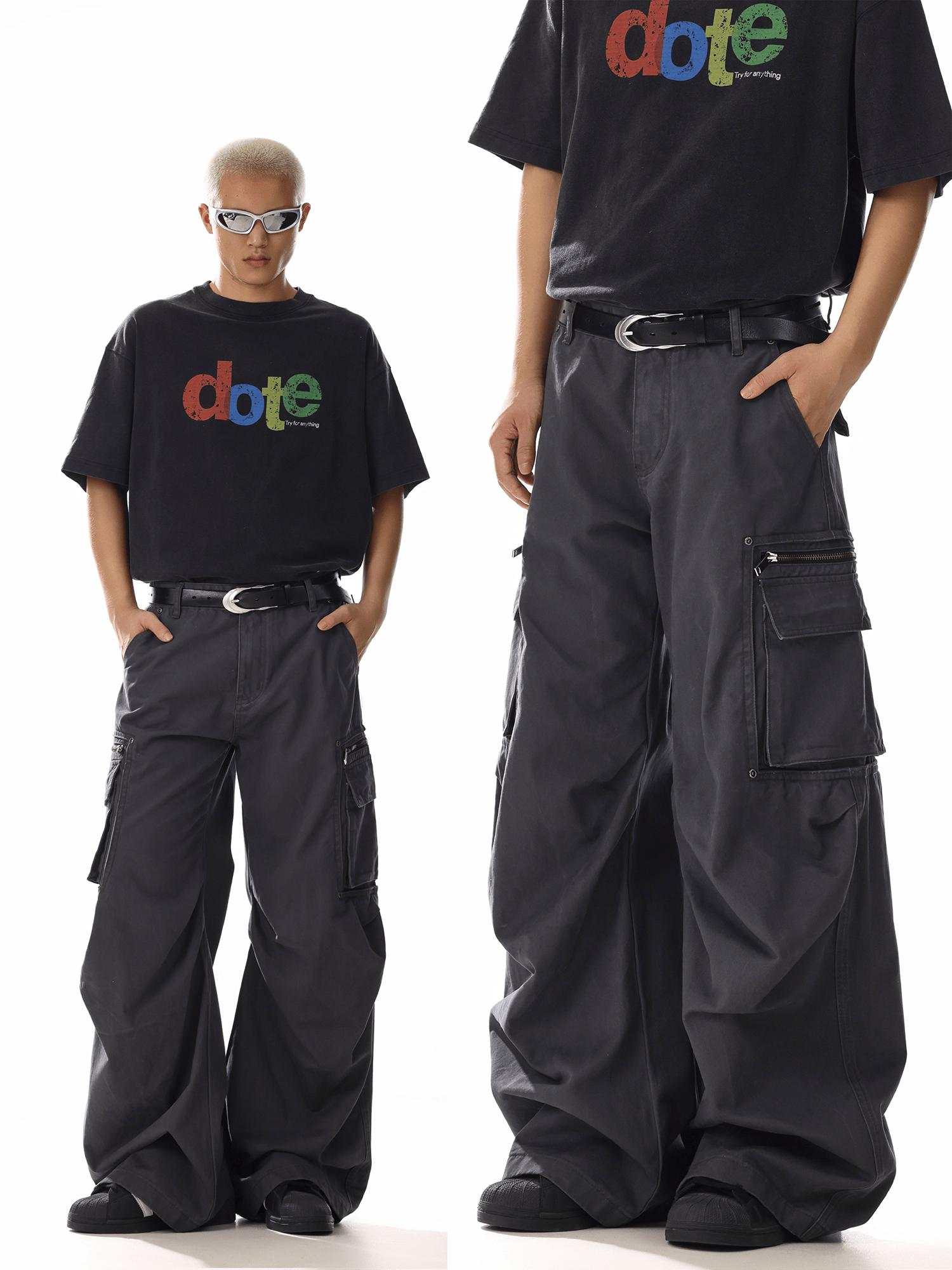 RT No. 19828 RECONSTRUCTED CARGO STRAIGHT PANTS Product Image
