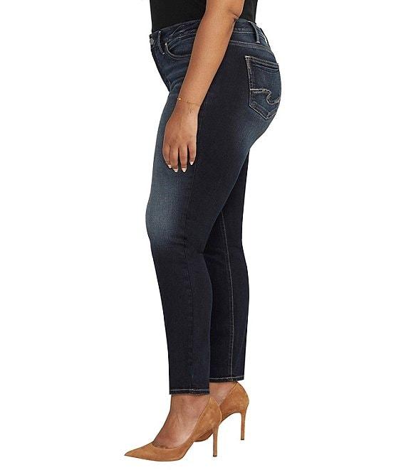 Silver Jeans Co. Plus Size Suki Mid-Rise Straight Leg Jeans Product Image