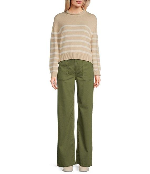 Copper Key Stripe Roll Neck Sweater Product Image