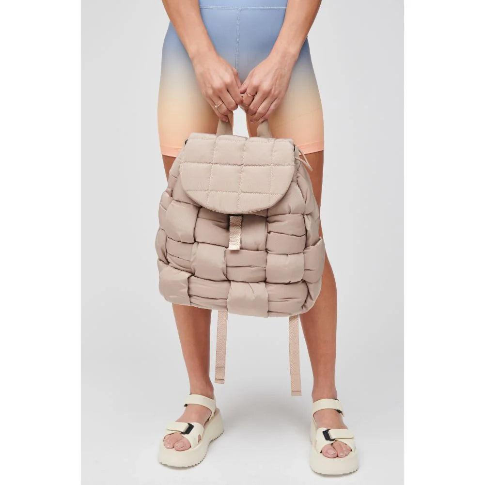 Quilted Woven Nylon Backpack Product Image