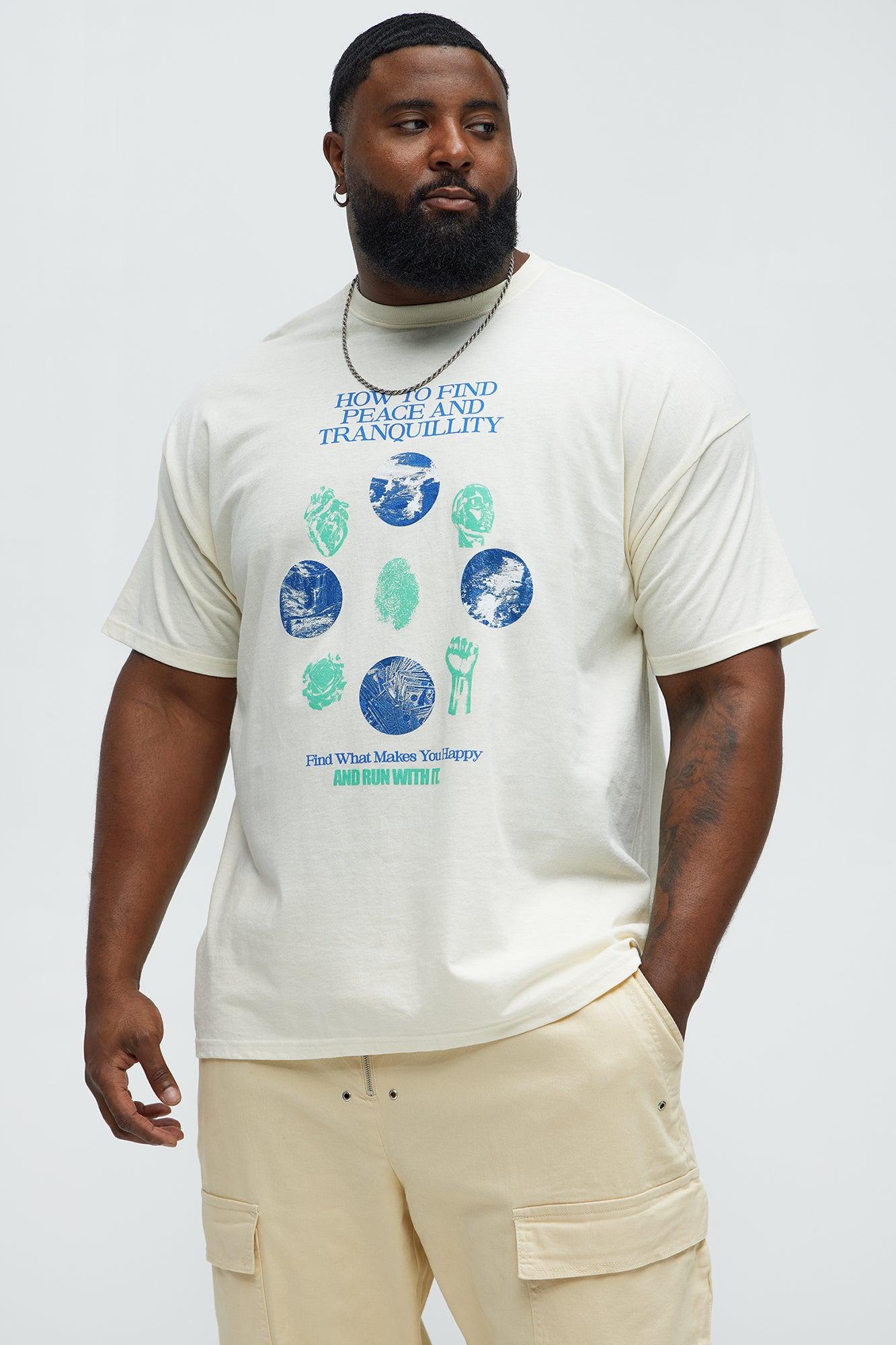 Peace And Tranquility Short Sleeve Tee - Off White Product Image