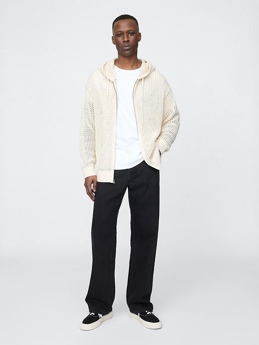 Crochet Zip Hoodie Product Image