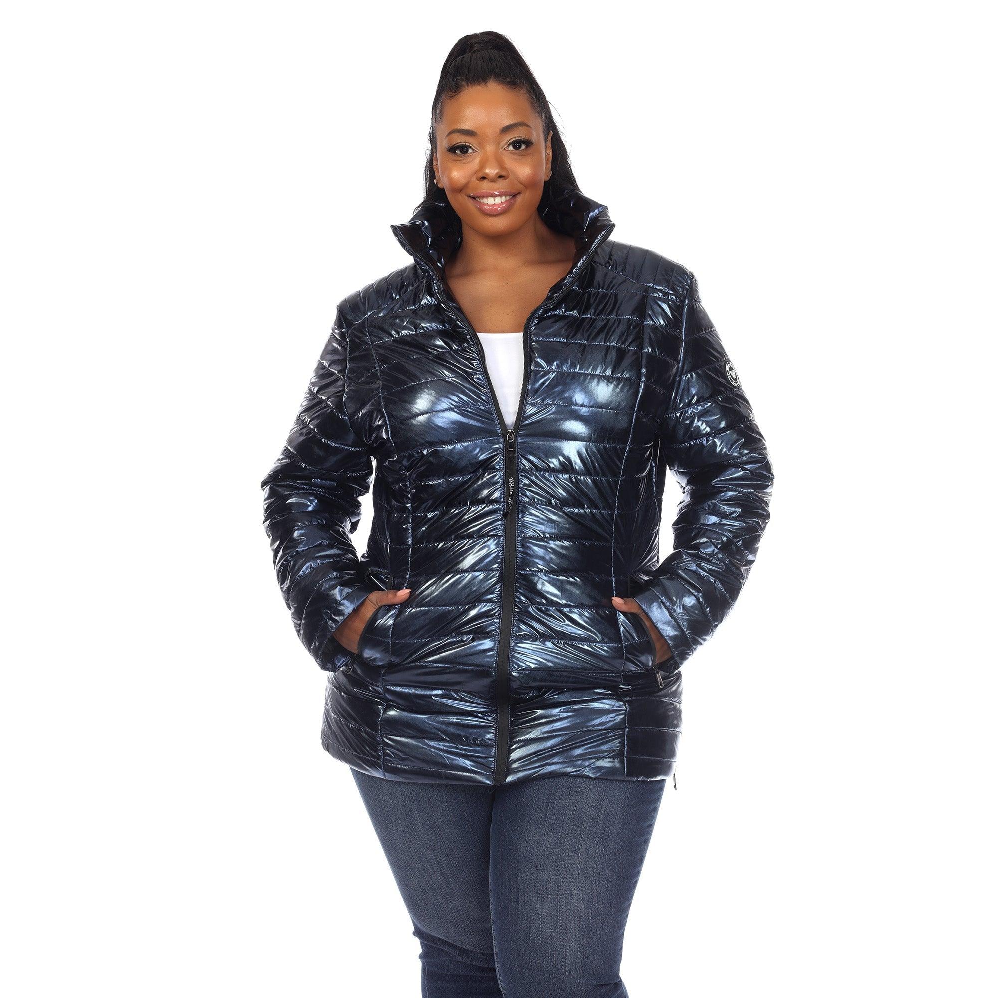 Metallic Puffer Coat - Plus Product Image