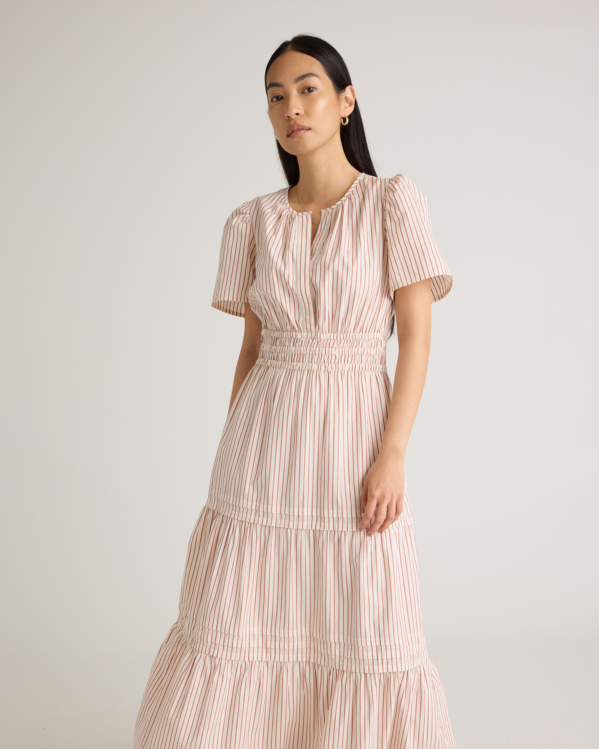 Quince | Women's Poplin Tiered Maxi Dress Cotton Product Image