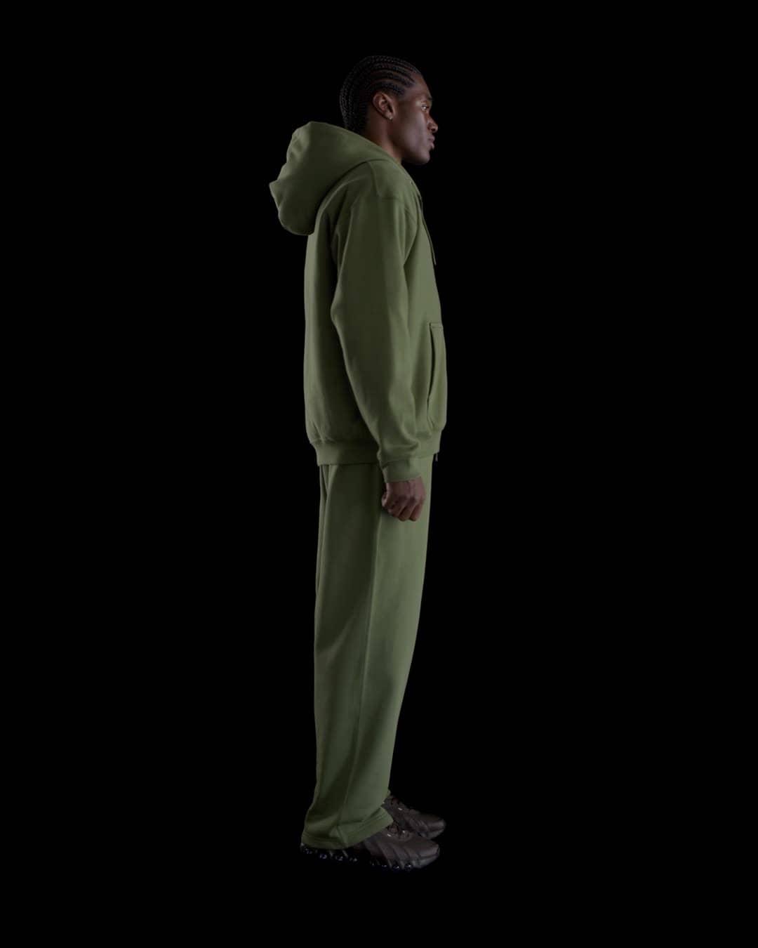 Nike Mens Solo Swoosh Full-Zip Fleece Hoodie | HV1084-222 Product Image