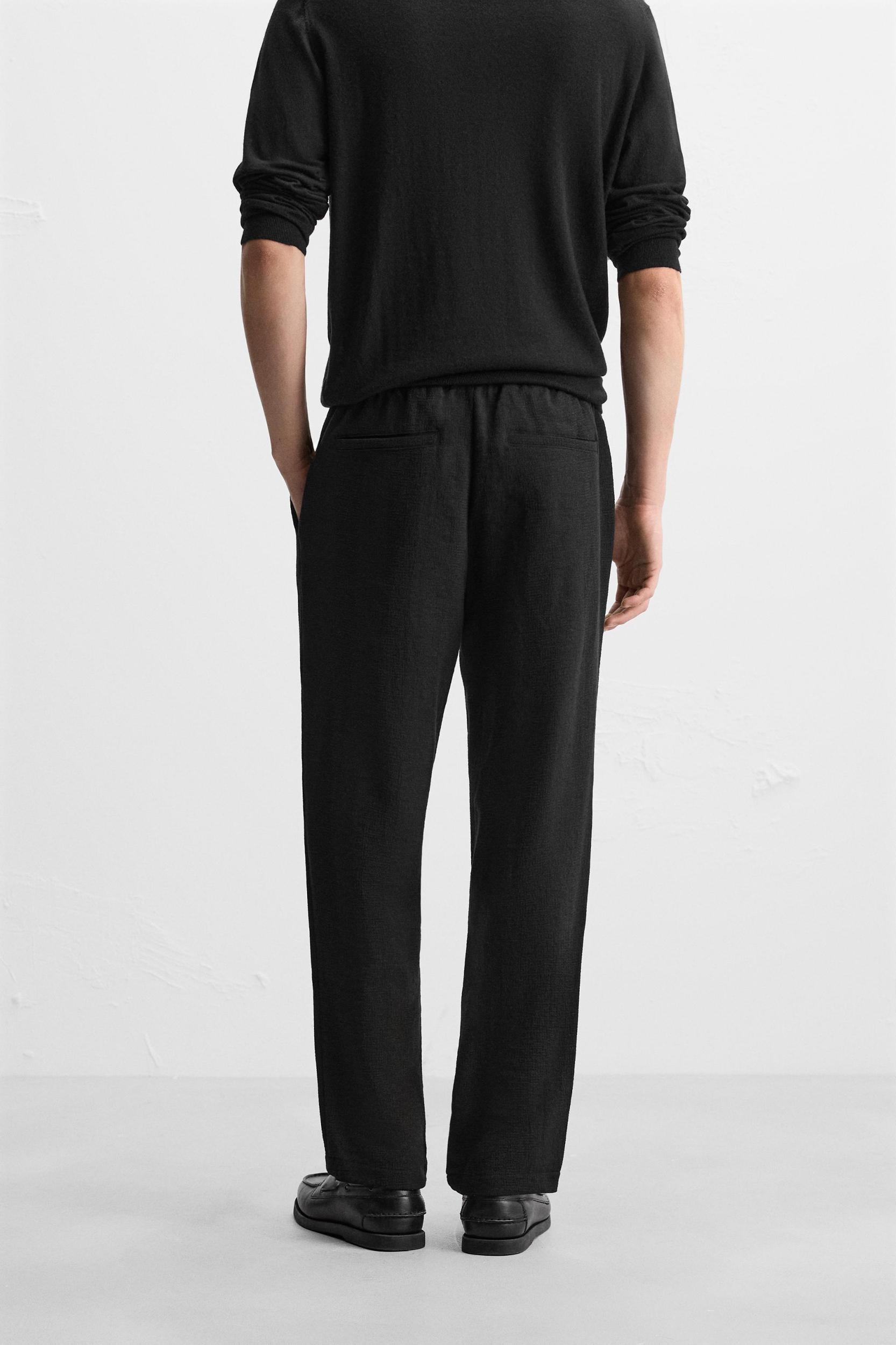 GEOMETRIC JACQUARD PANTS Product Image