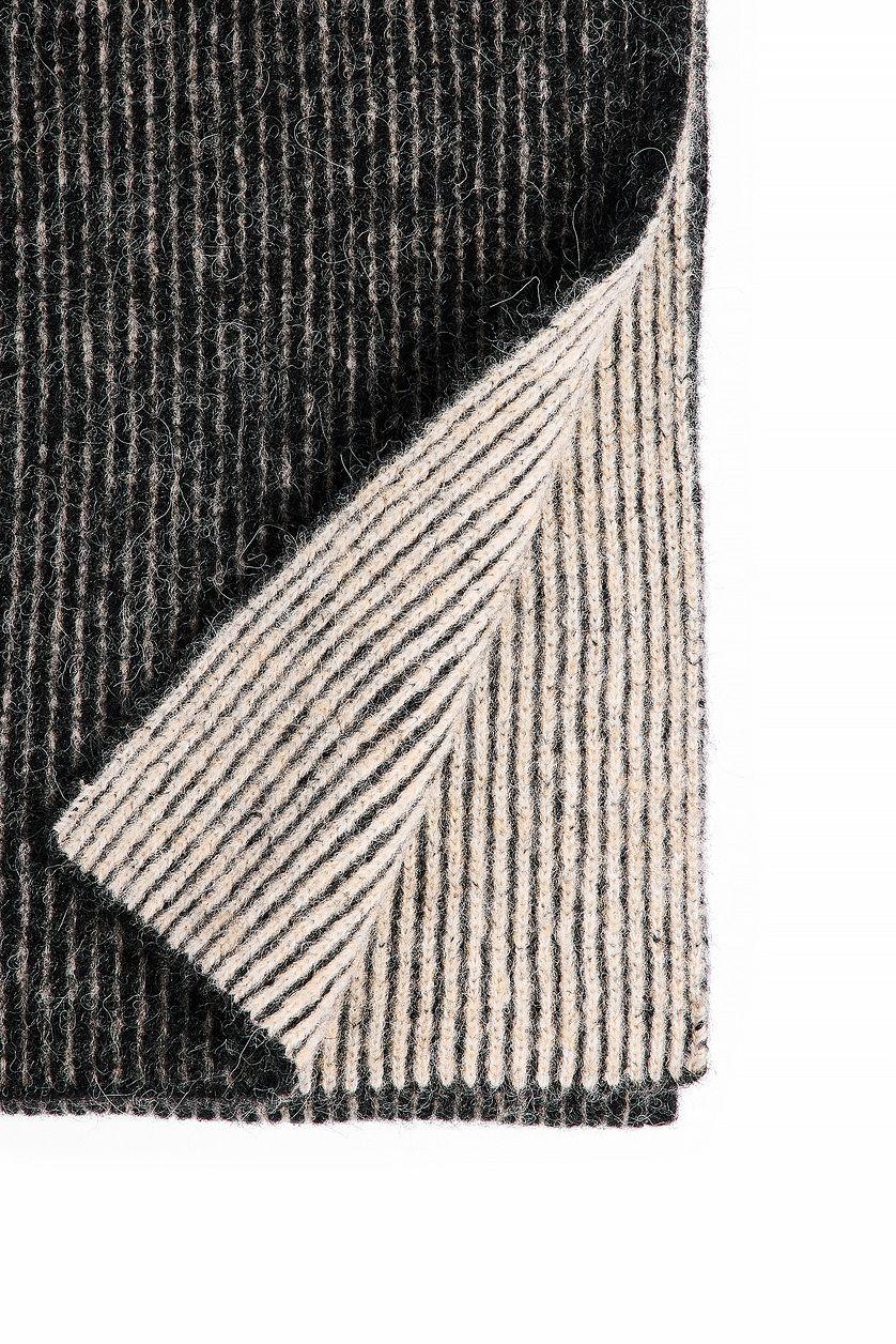 Two Toned Wool Blend Ribbed Scarf Product Image