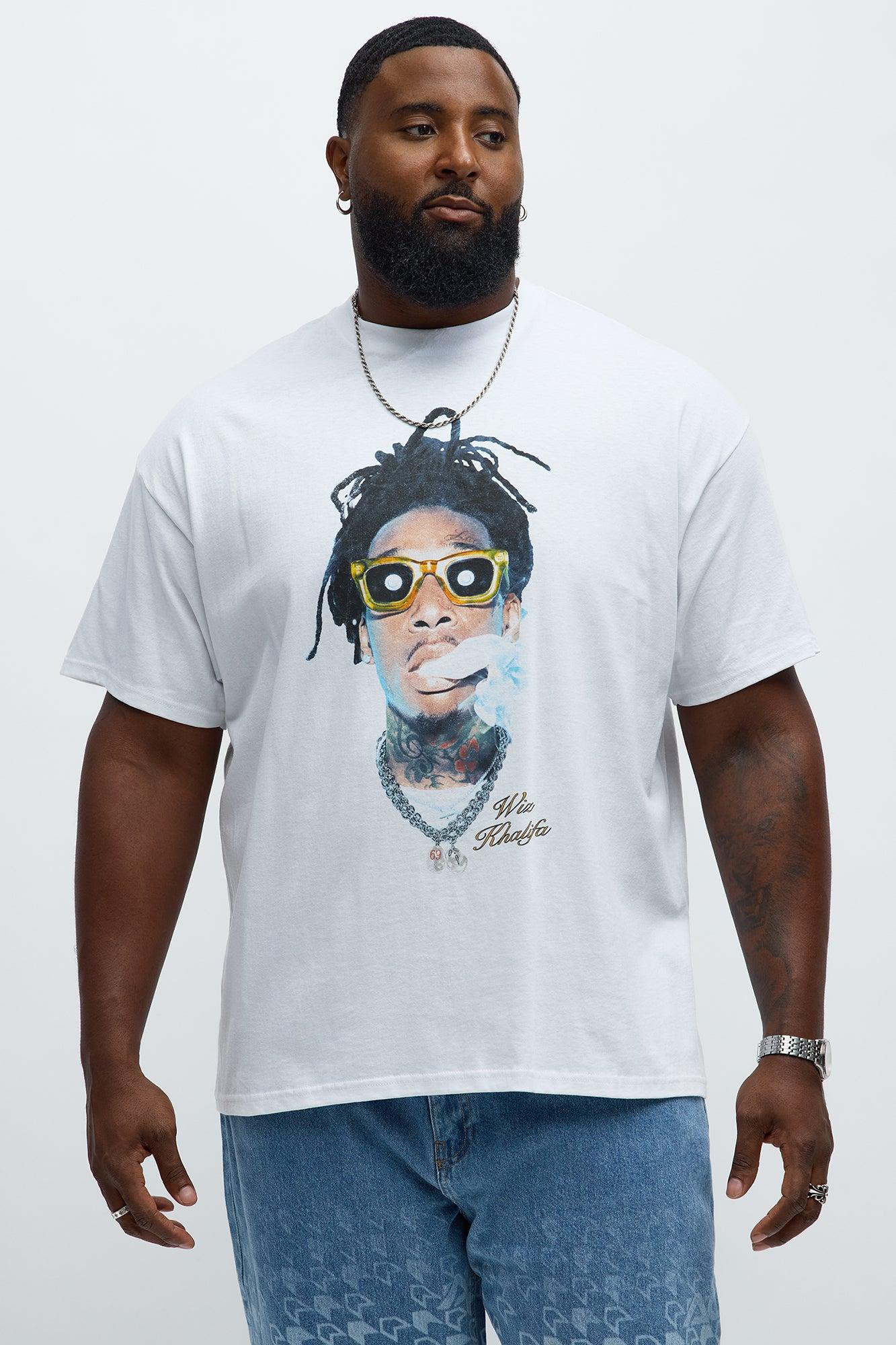 Wiz Khalifa Roll Up Short Sleeve Tee - White Male Product Image