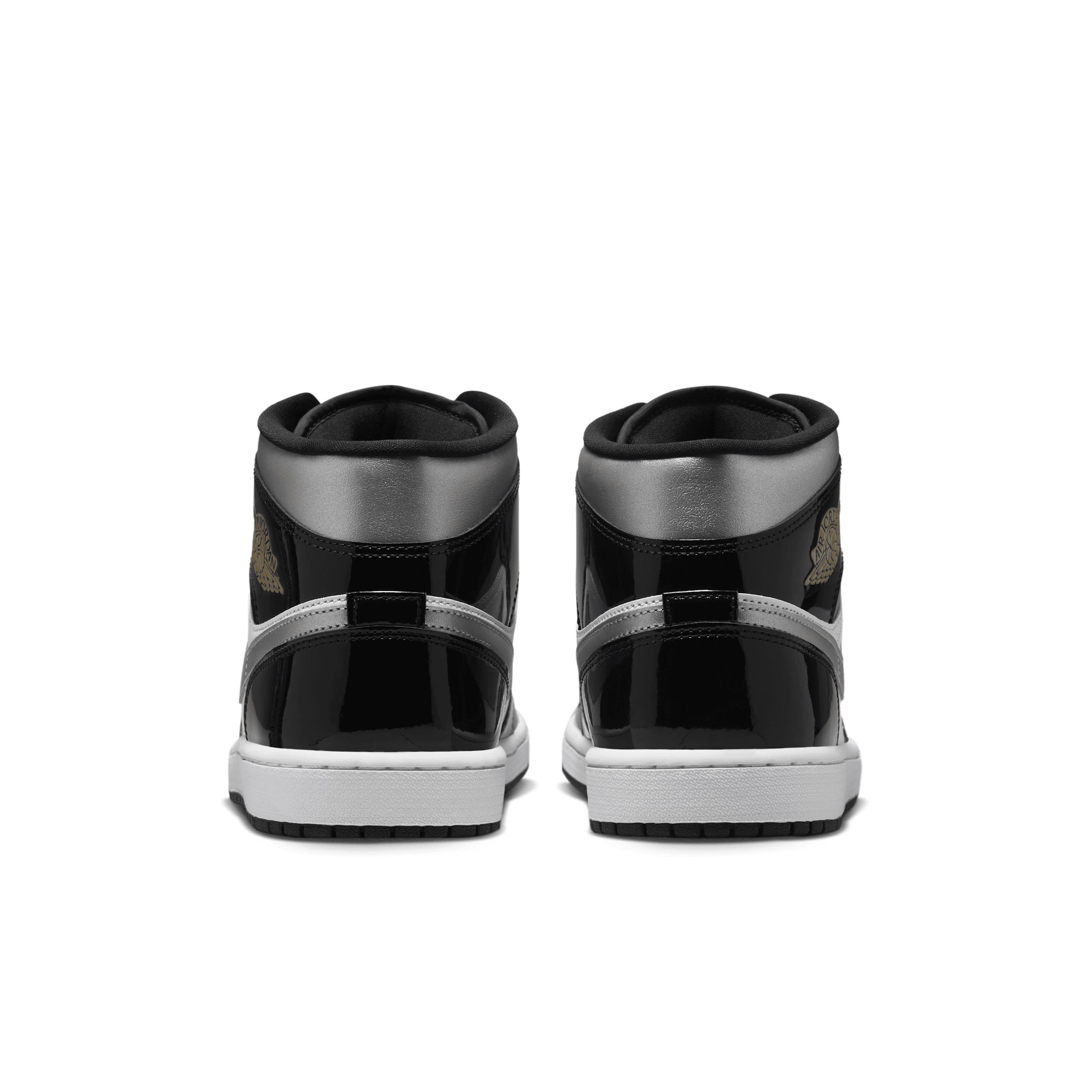 Jordan Mens Jordan Air Jordan 1 Mid SE - Mens Shoes White/Carolina/White Product Image