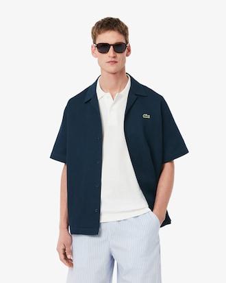 Relaxed Fit Waffle Texture Shirt Product Image