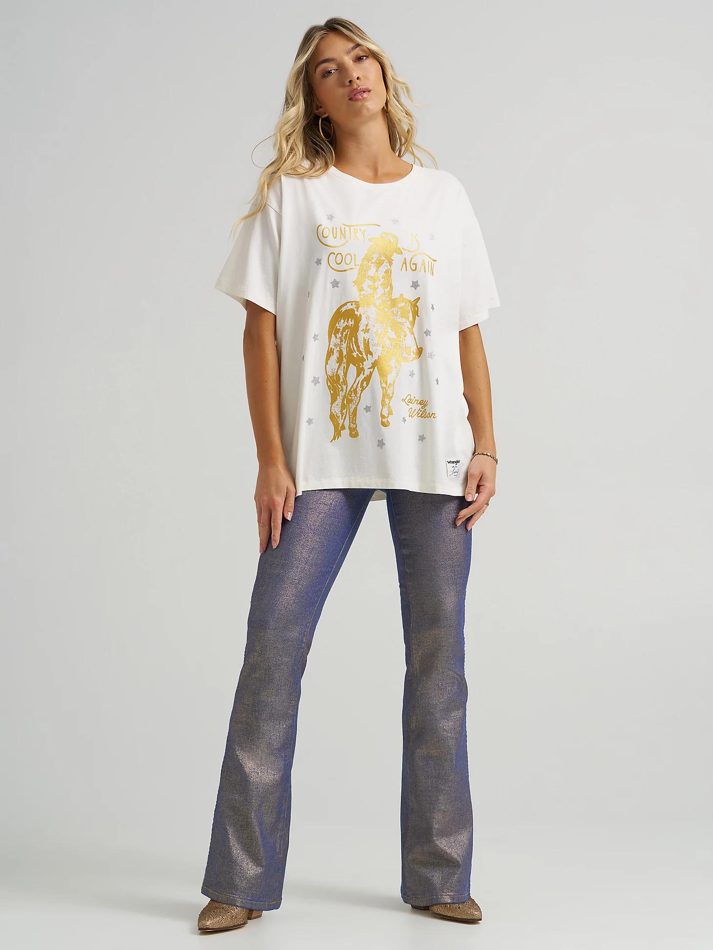 Wrangler x Lainey Wilson Glitter Flare Jean | Women's JEANS | Wrangler® Product Image