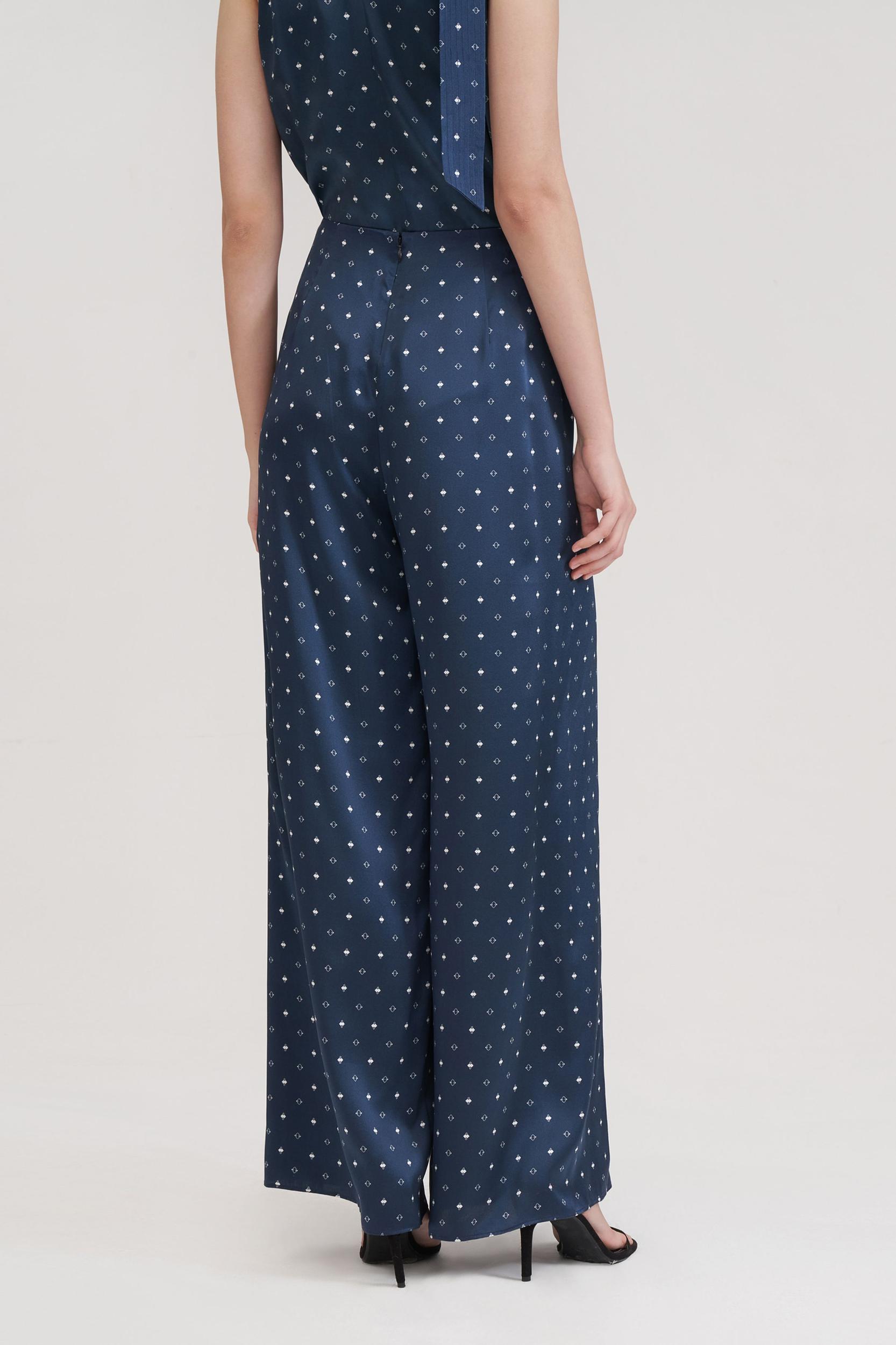 Wide-legged Silk Ginkgo Pants Product Image