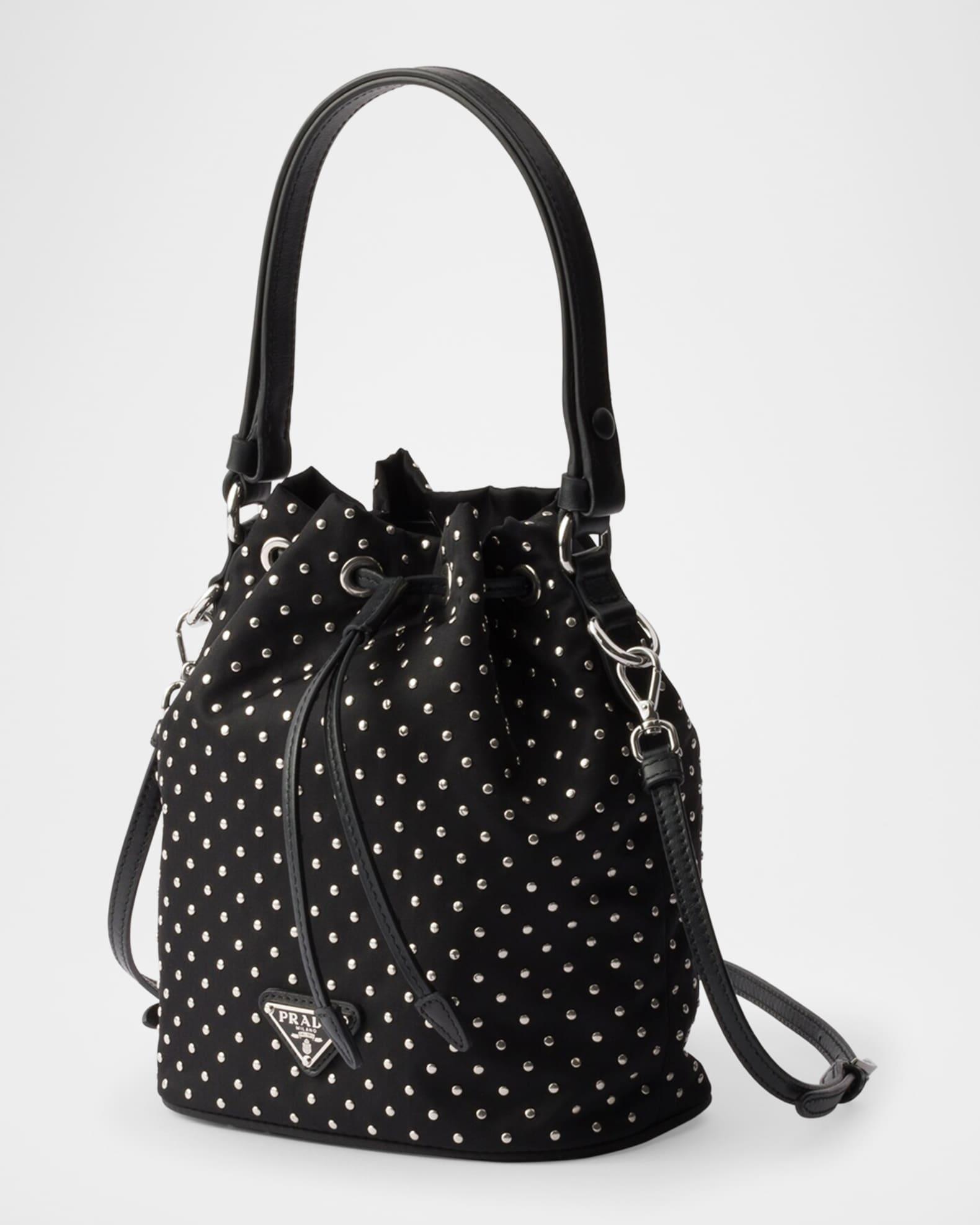 Re-Nylon Studded Mini Bucket Bag Product Image