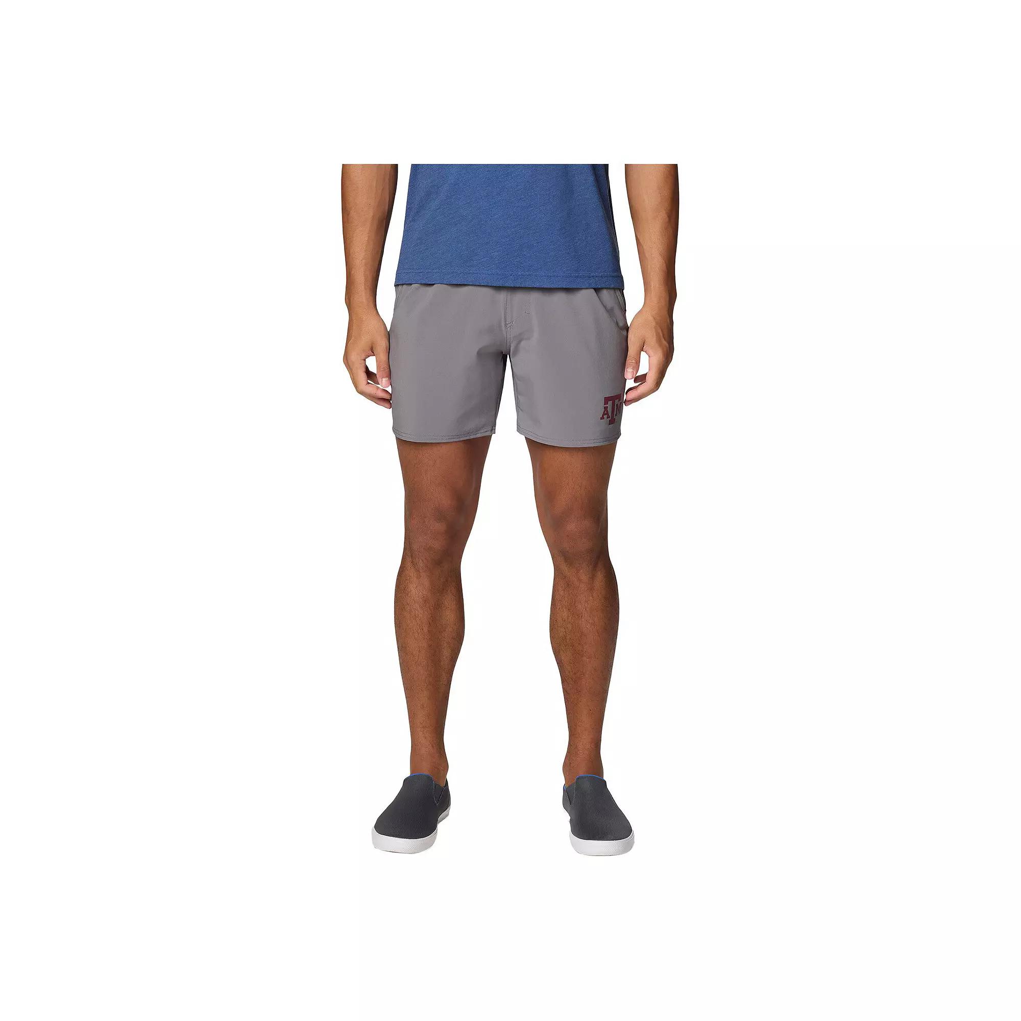 Men's Columbia Gray Texas A&M Aggies PFG Terminal Roamer Omni-Shade Stretch Shorts,  Product Image