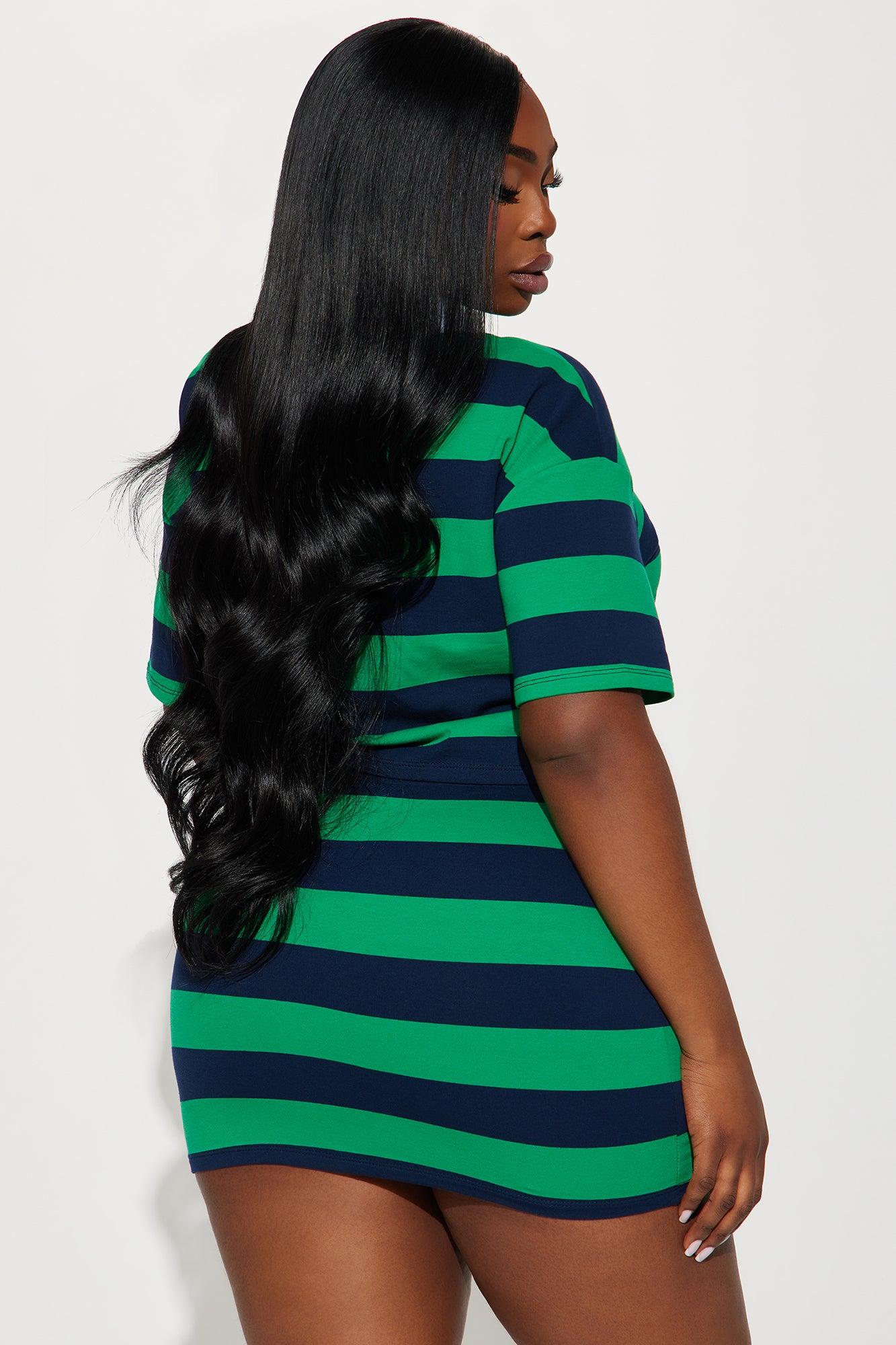 Lindsay Striped Polo Skirt Set - Hunter Product Image