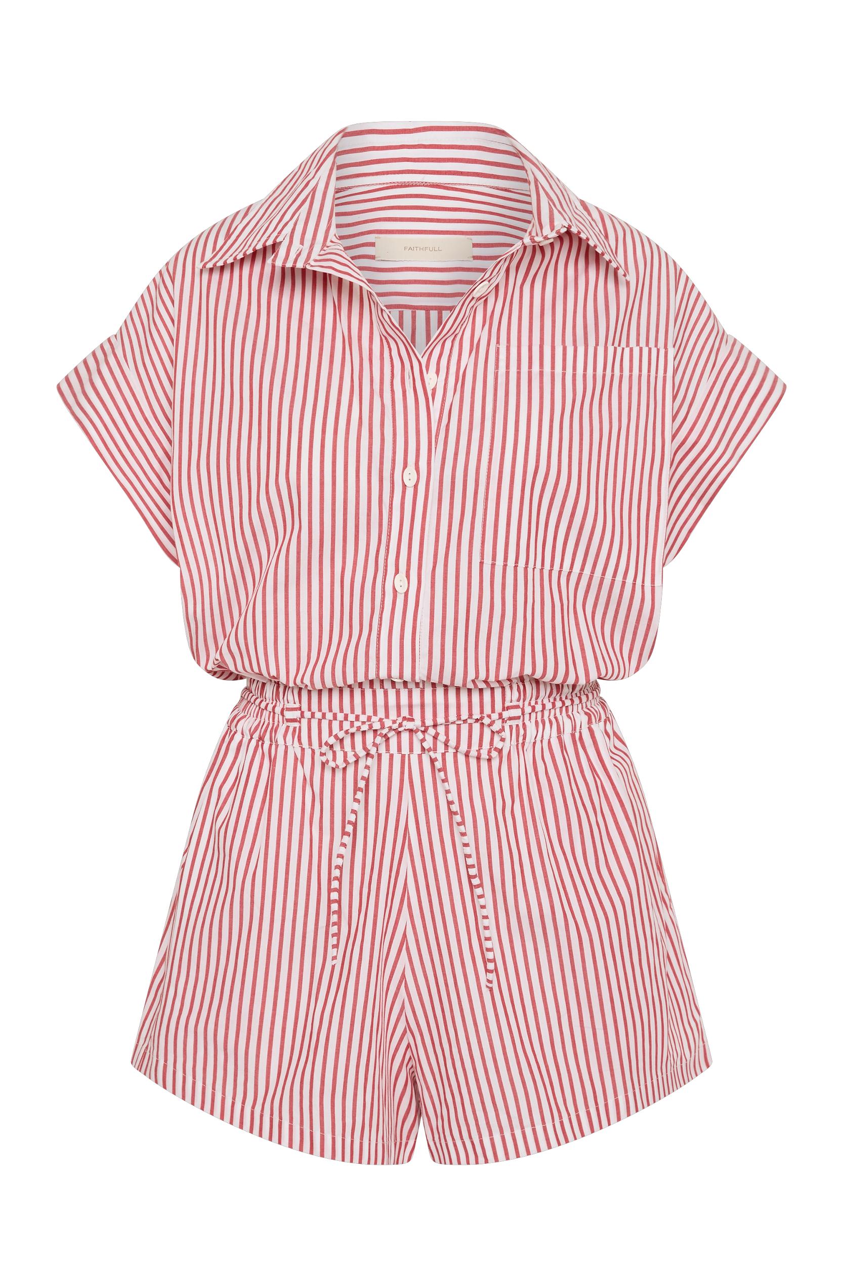 Zion Playsuit Riviera Stripe - Final Sale Product Image
