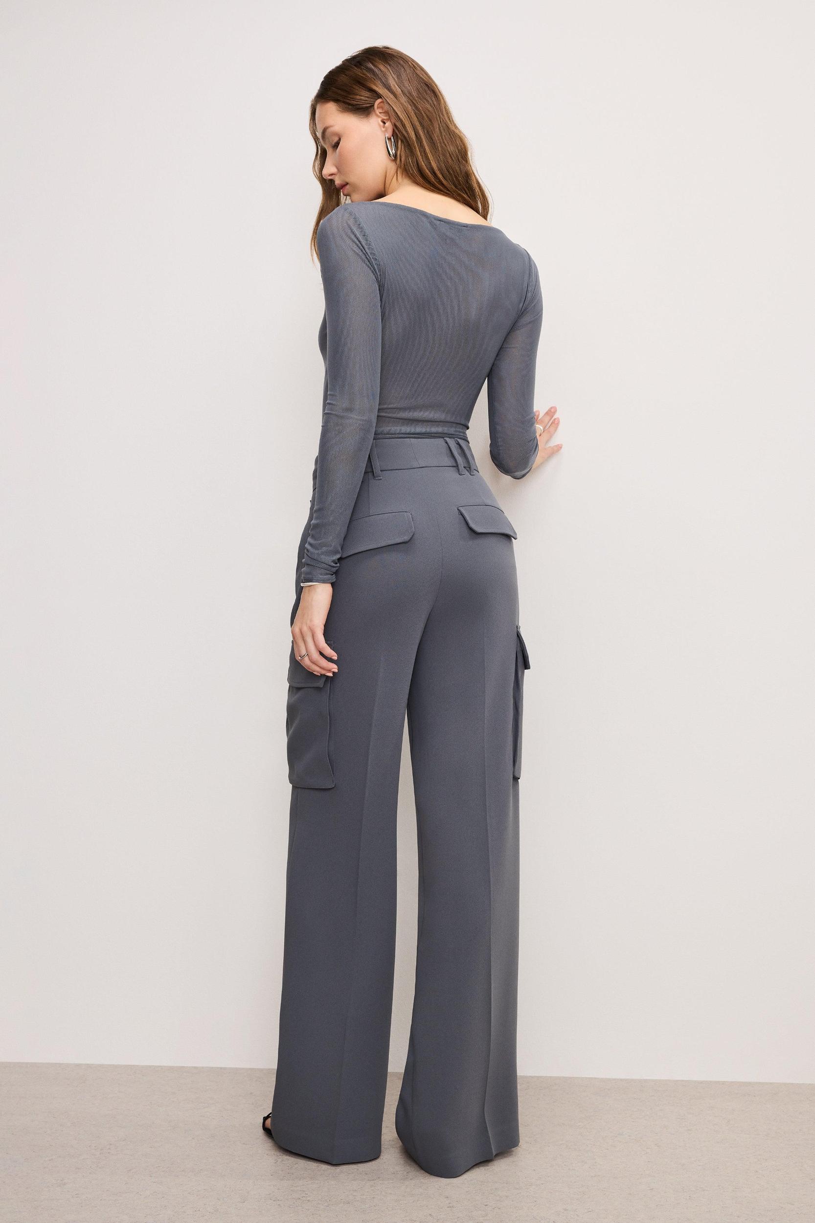 LUXE SUITING  CARGO TROUSERS | CARBON003 Product Image