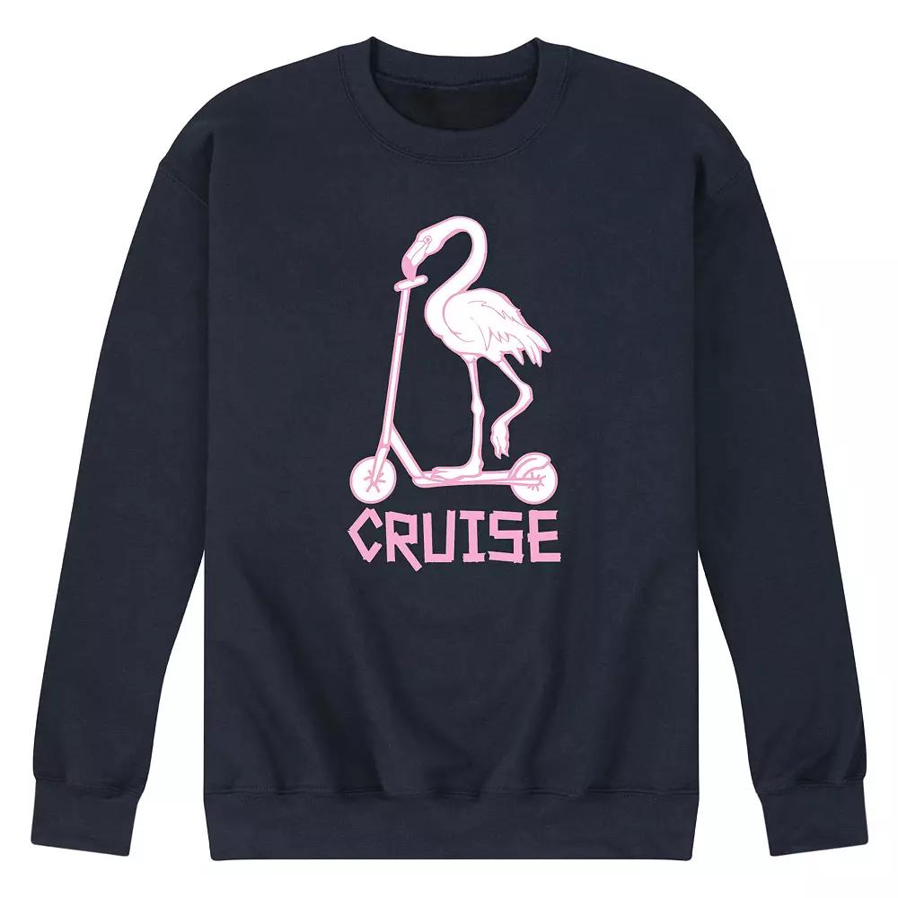 Men's Flamingo Cruise Graphic Fleece Sweatshirt,  Product Image