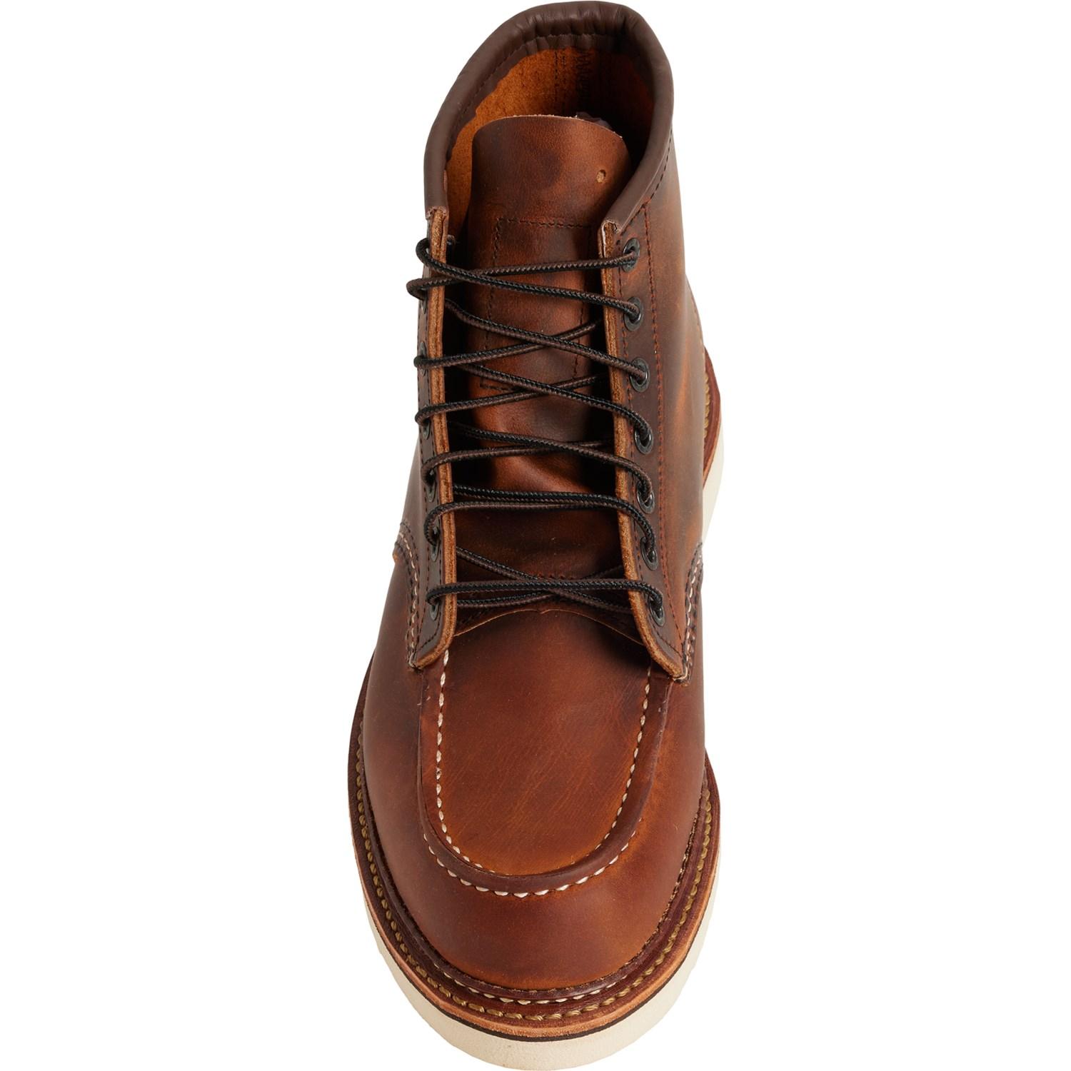 Red Wing 6” Classic Moc-Toe Boots - Leather, Factory 2nds (For Men) Product Image
