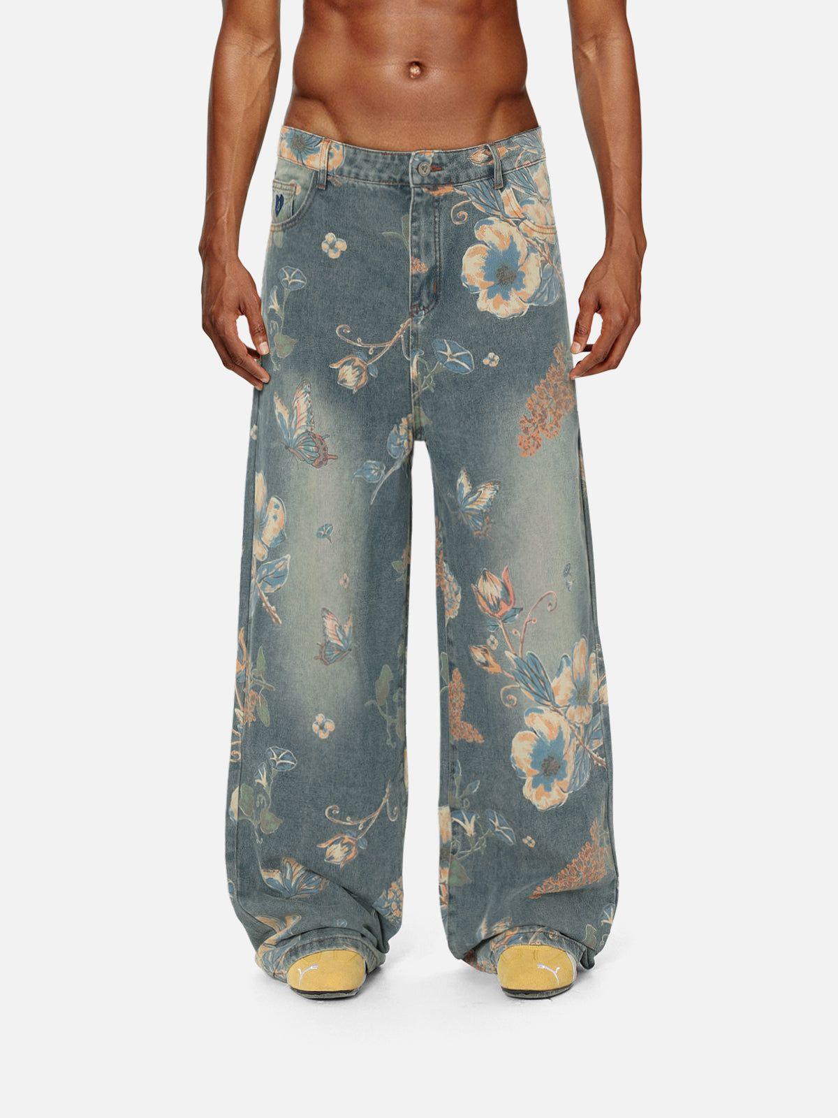 Aelfric Eden Floral Baggy Jeans Product Image
