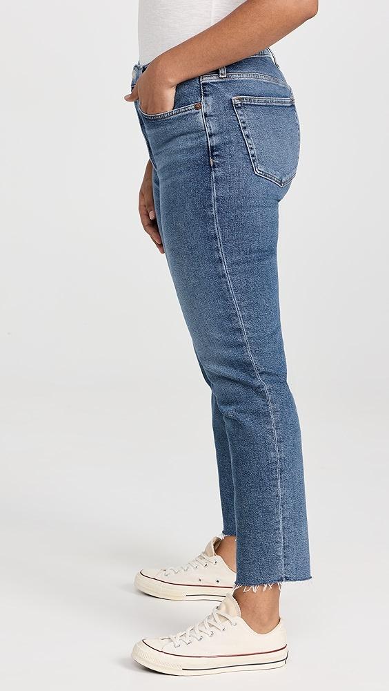 RE/DONE High Rise Comfort Stretch Stove Pipe Jeans | Shopbop Product Image