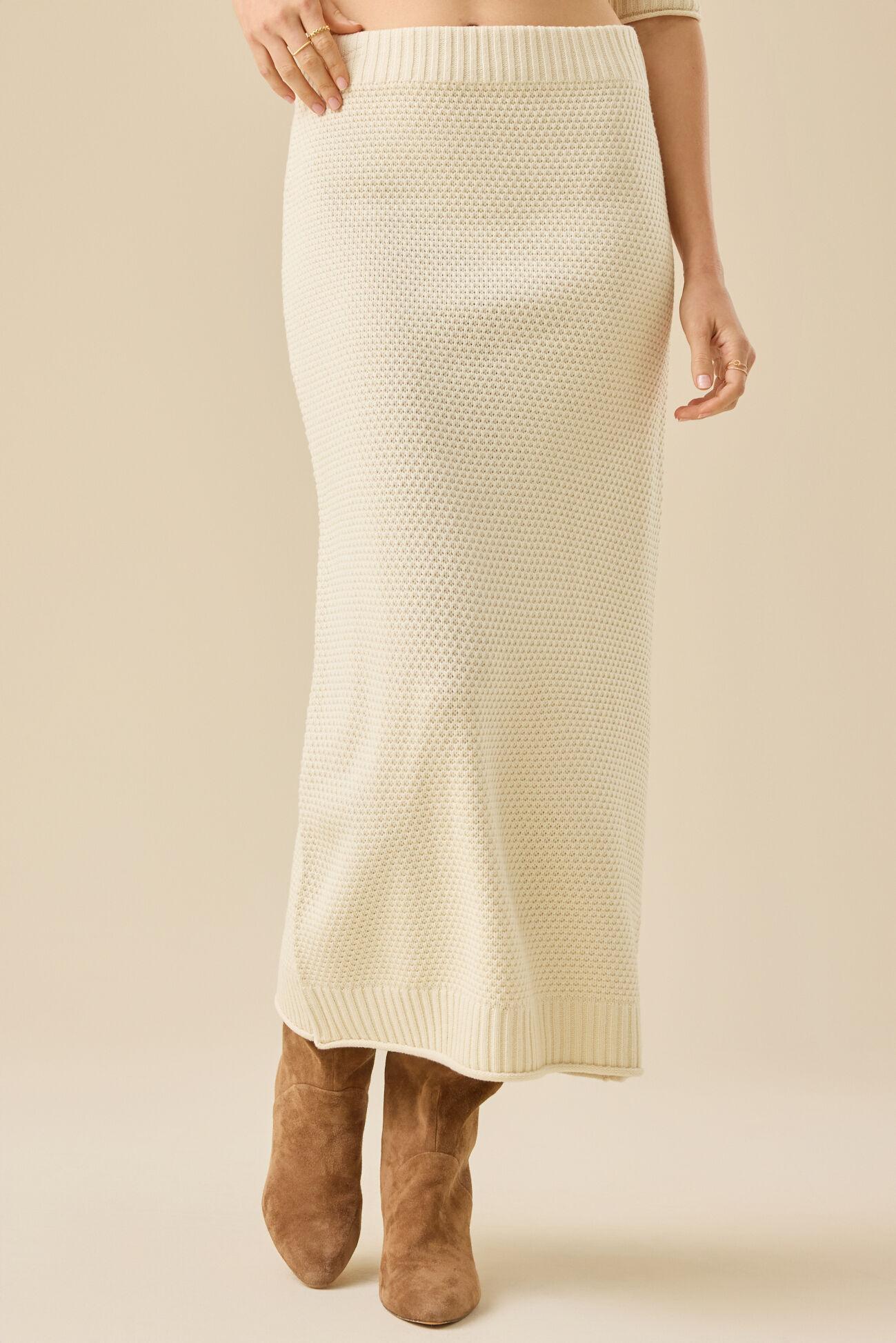 Shay Knit Midi Skirt Product Image