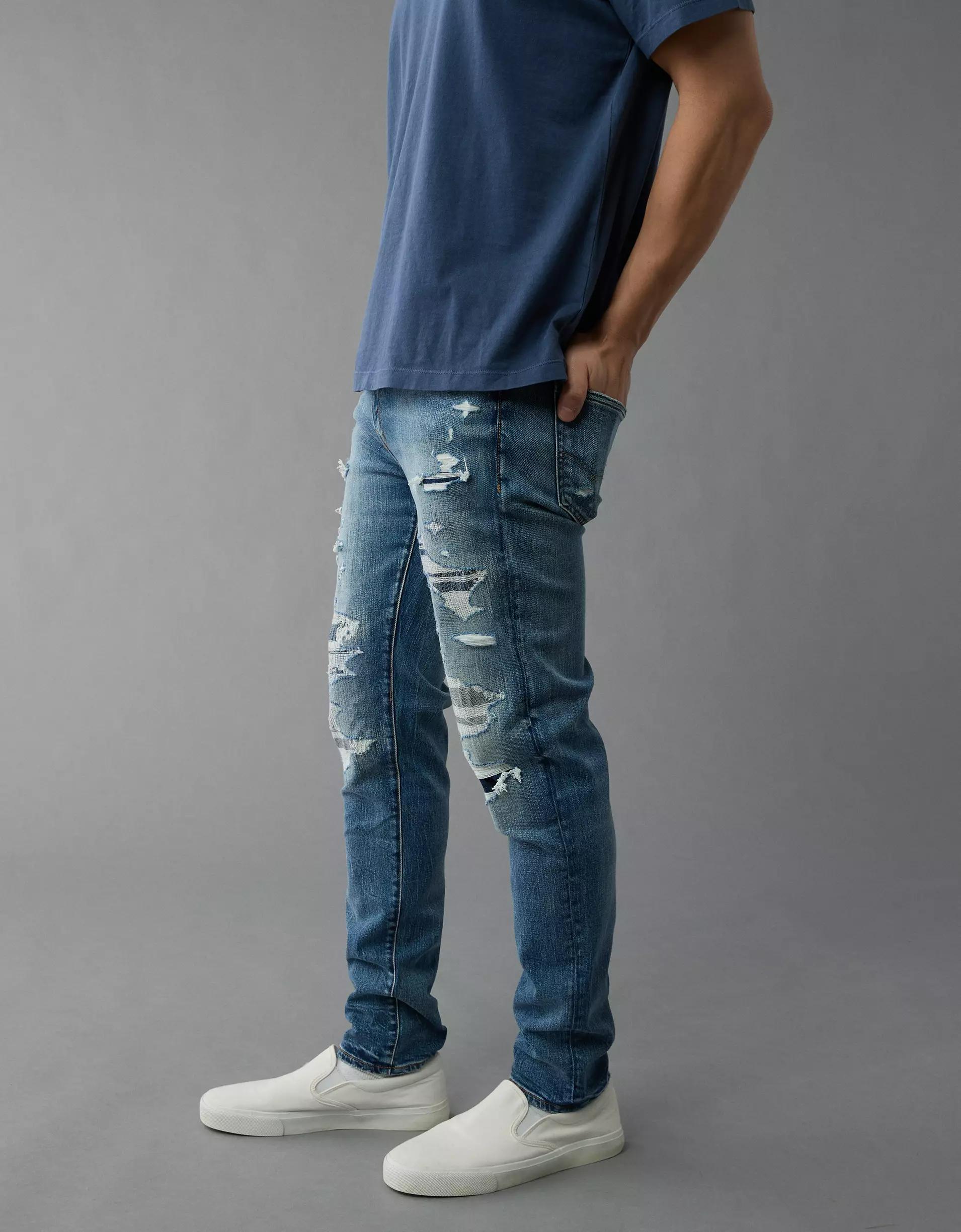 AE AirFlex+ Patched Skinny Jean Product Image
