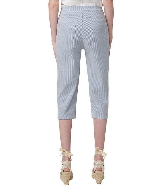 HUE Spring Stripe Pedal Pusher Capri Leggings Product Image