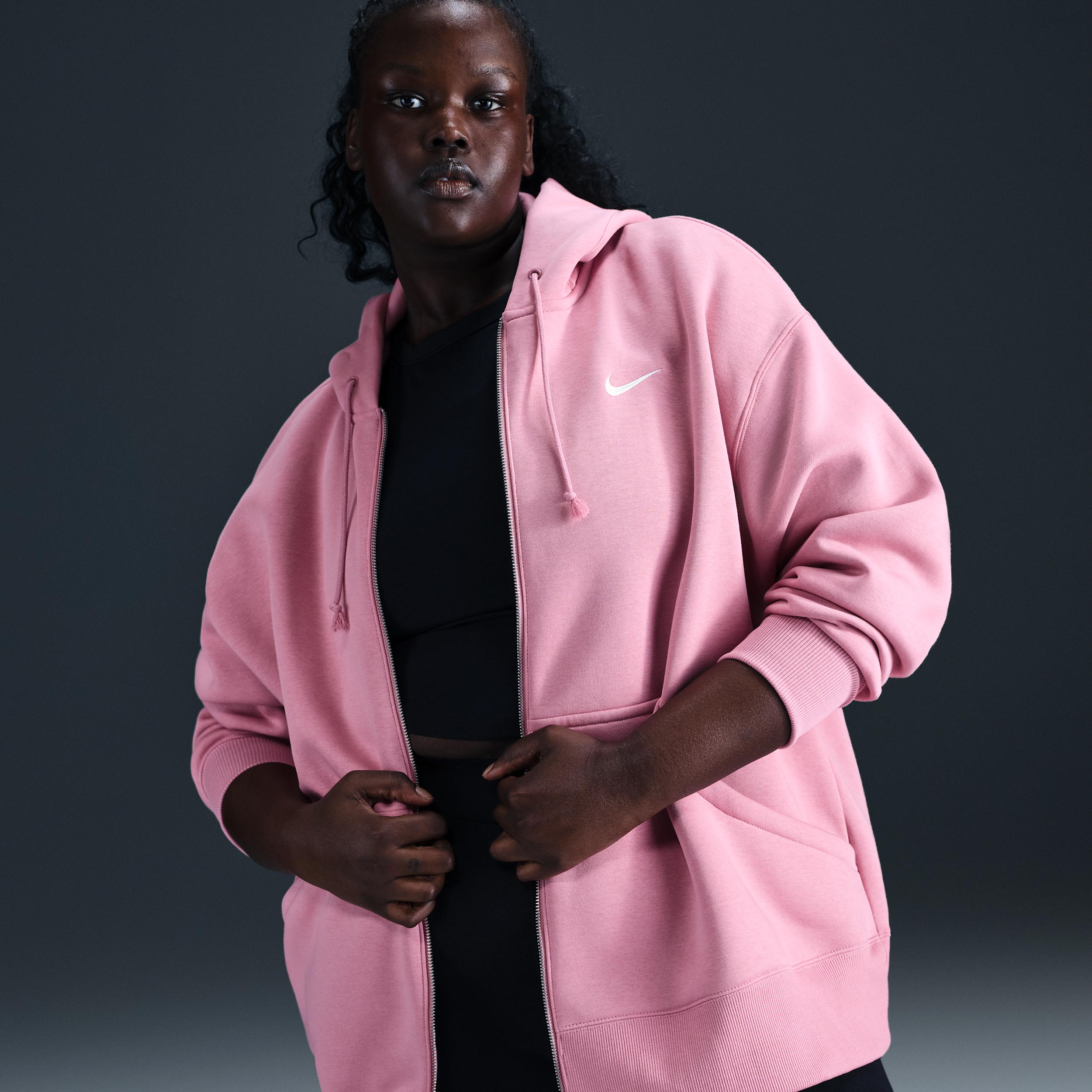 Nike Sportswear Phoenix Fleece Women's Oversized Full-Zip Hoodie (Plus Size) Product Image