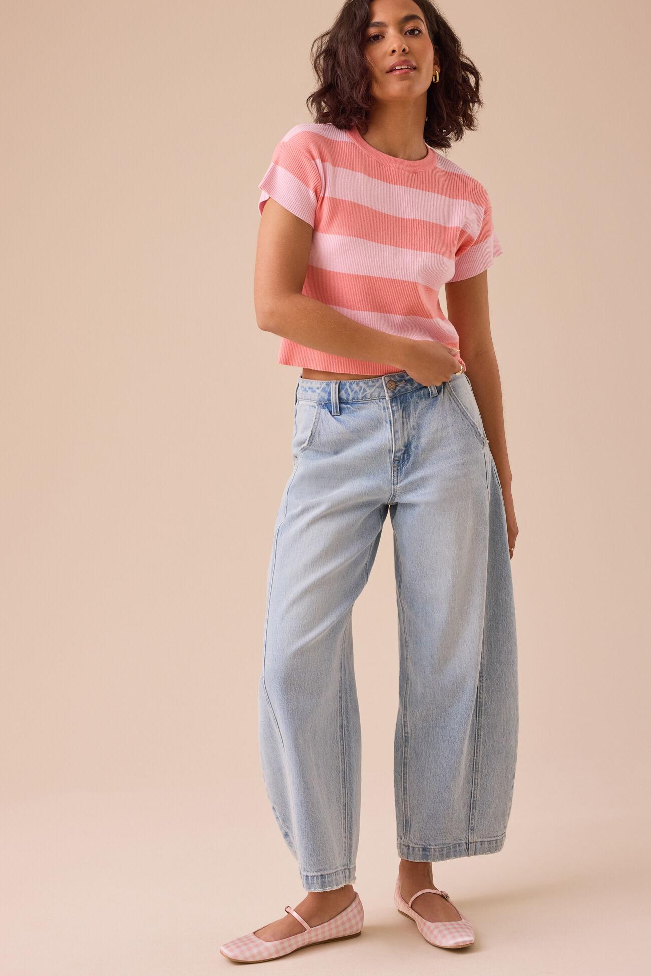 Sophie Striped Ribbed Top Product Image