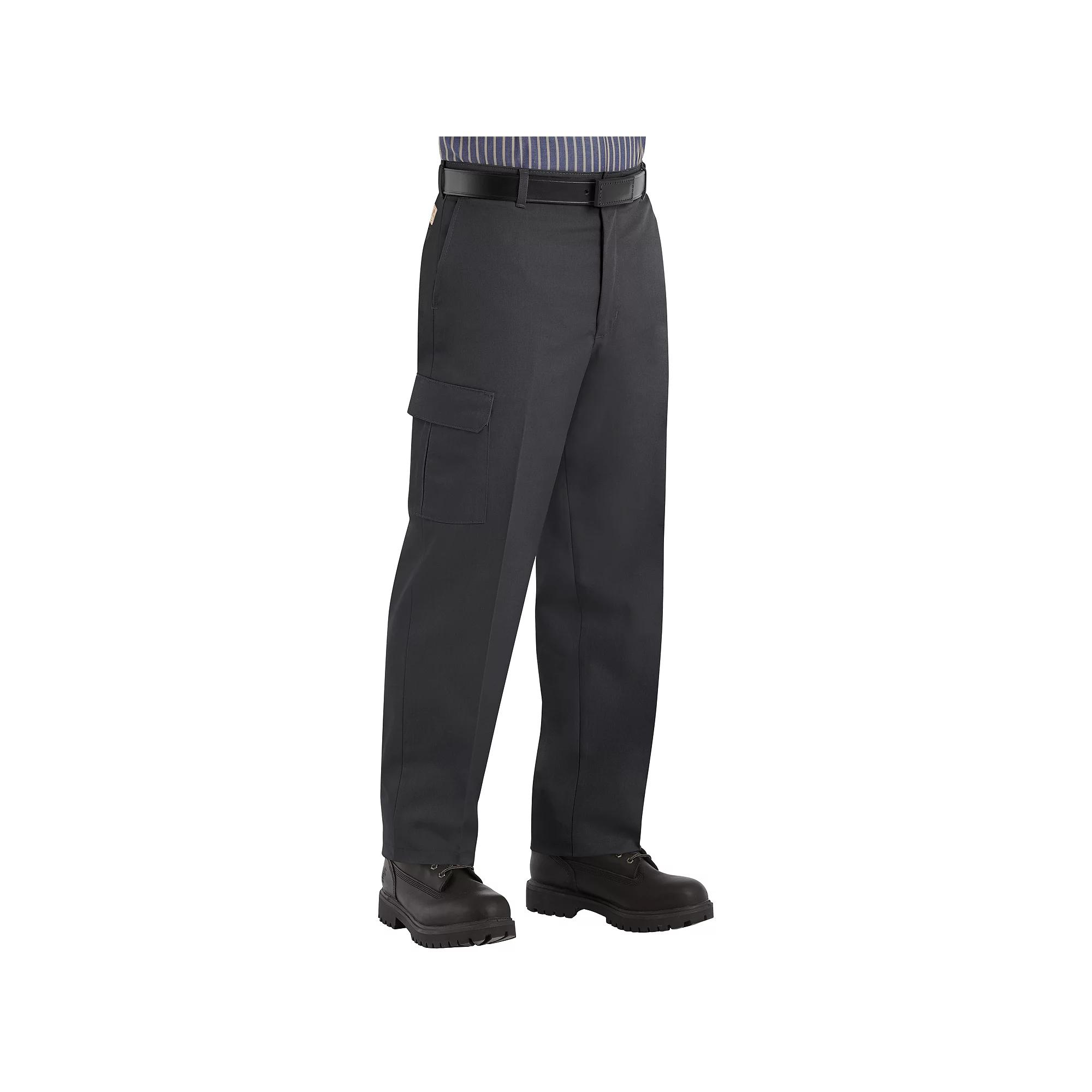 Men's Red Kap Cargo Industrial Pants, Size: 33X28, Black Product Image