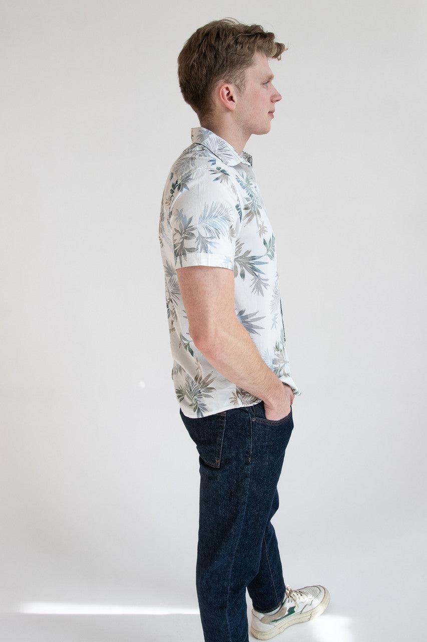 Faded Gradient Palms Hawaiian Shirt Product Image